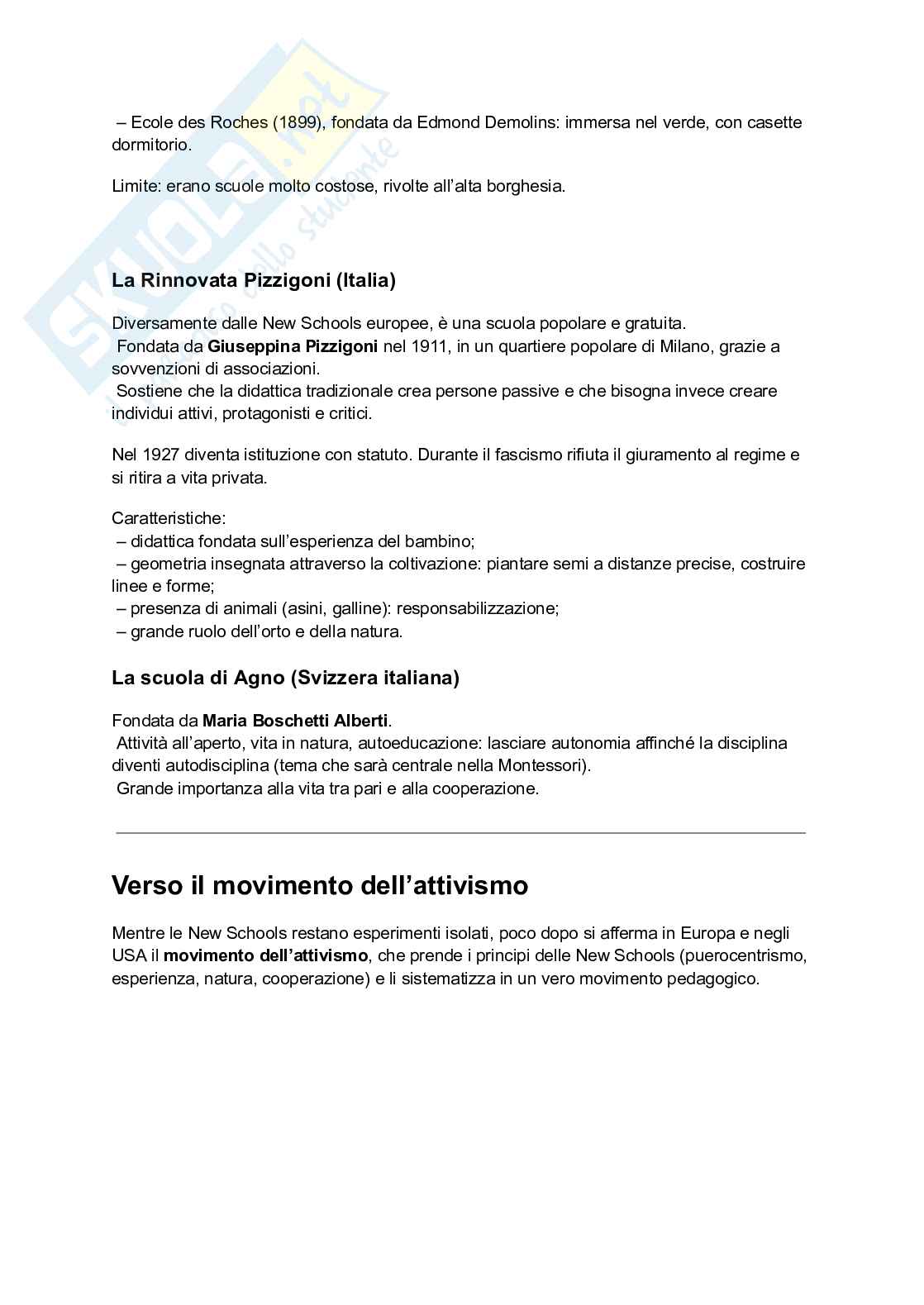 Riassunto esame Storia della pedagogia, Prof. Seveso Gabriella, libro consigliato Storia dell’educazione e delle pedagogie , Santamaita  Pag. 76