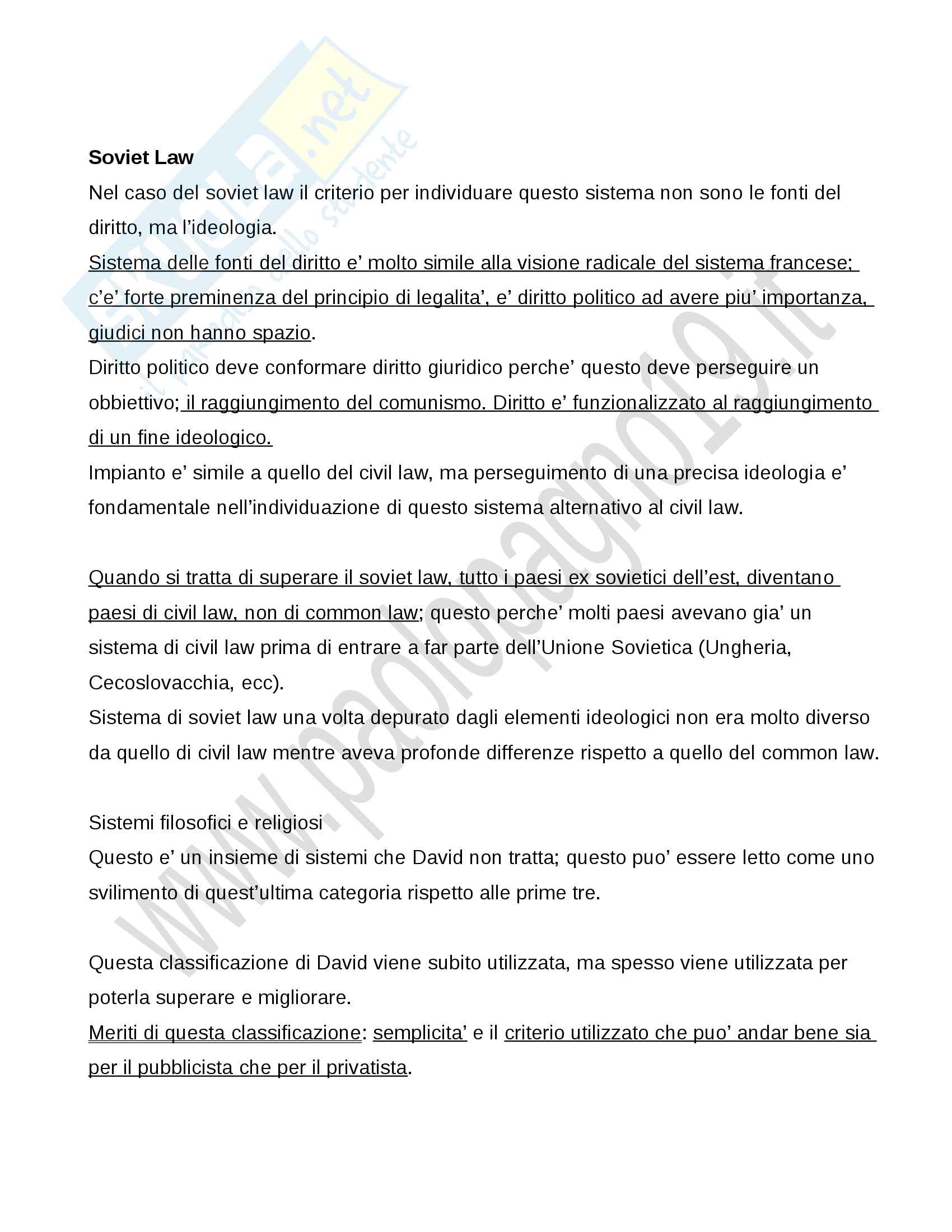 Diritto comparato Pag. 21