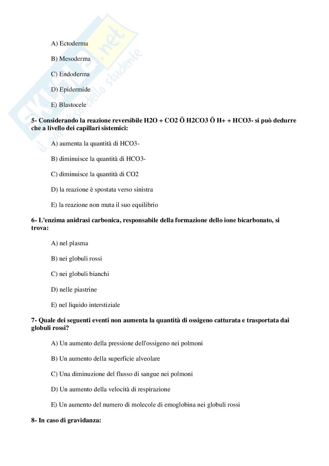 1999 Odontoiatria: test di ammissione Pag. 2