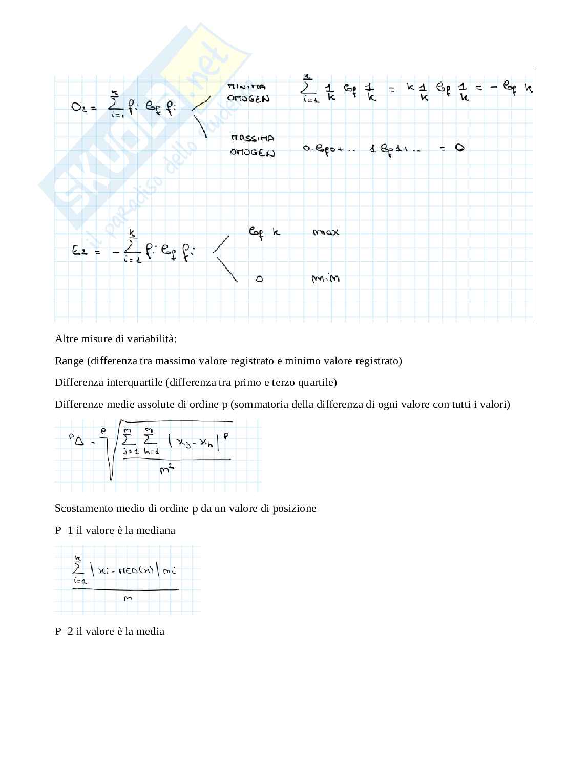 Appunti di Statistica descrittiva Pag. 11