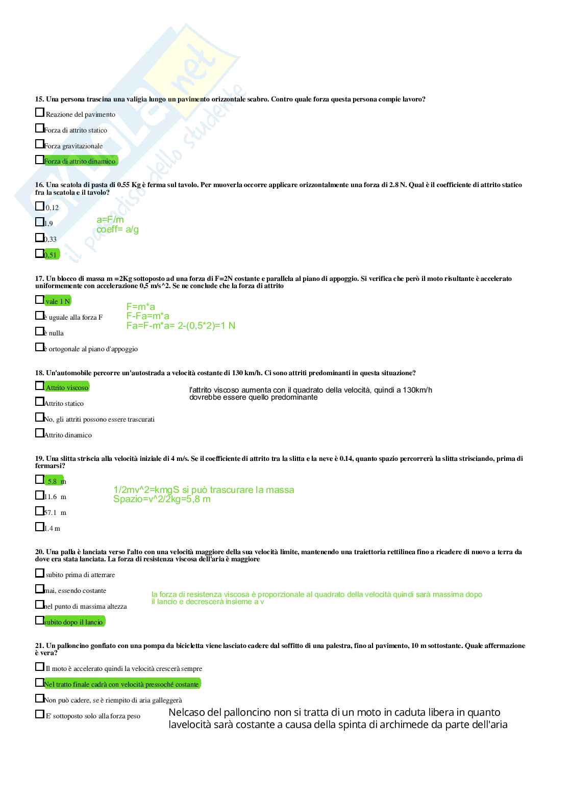 Fisica – Paniere risposte chiuse completo e corretto (712) – A.A. 2025/2026 Pag. 41
