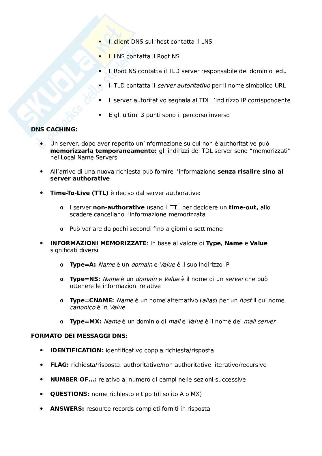 Livello fisico e applicativo Pag. 36