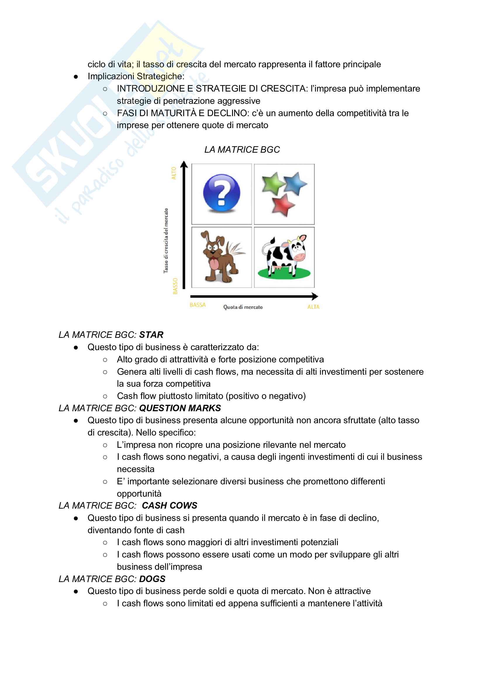 Appunti dettagliati Strategia d'impresa Pag. 36