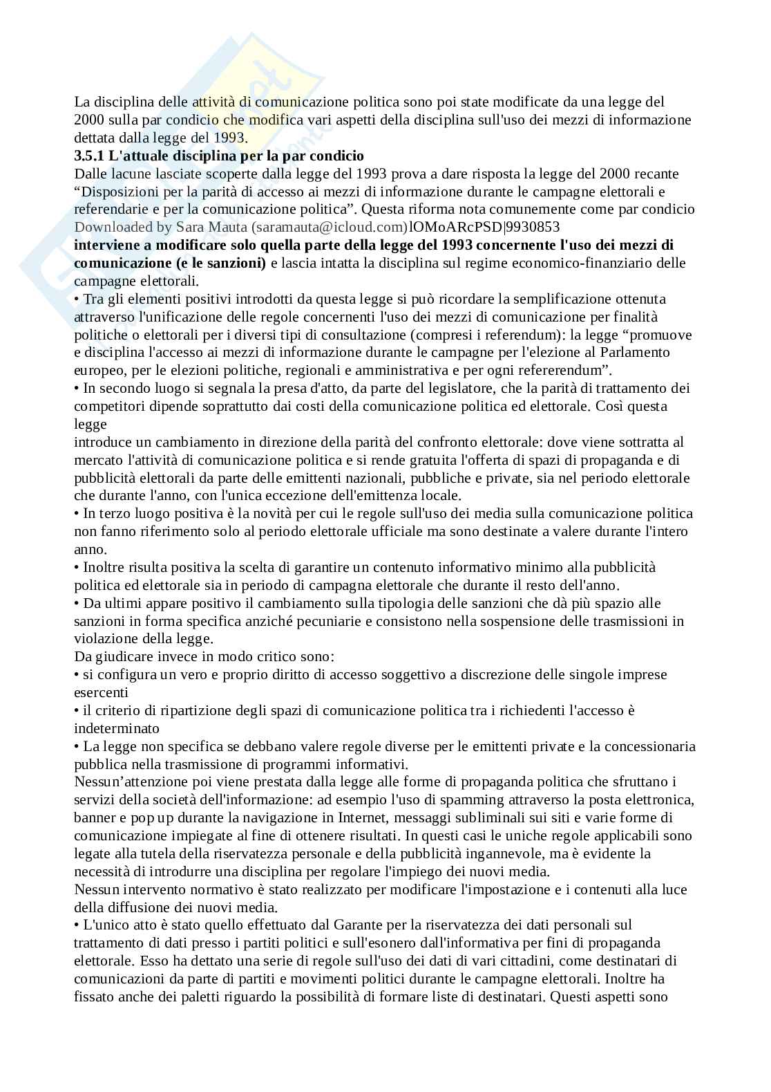 Riassunto esame Diritto pubblico e dell'informazione, Prof. Marsocci Paola, libro consigliato Le regole dell'informazione , Gardini Pag. 16