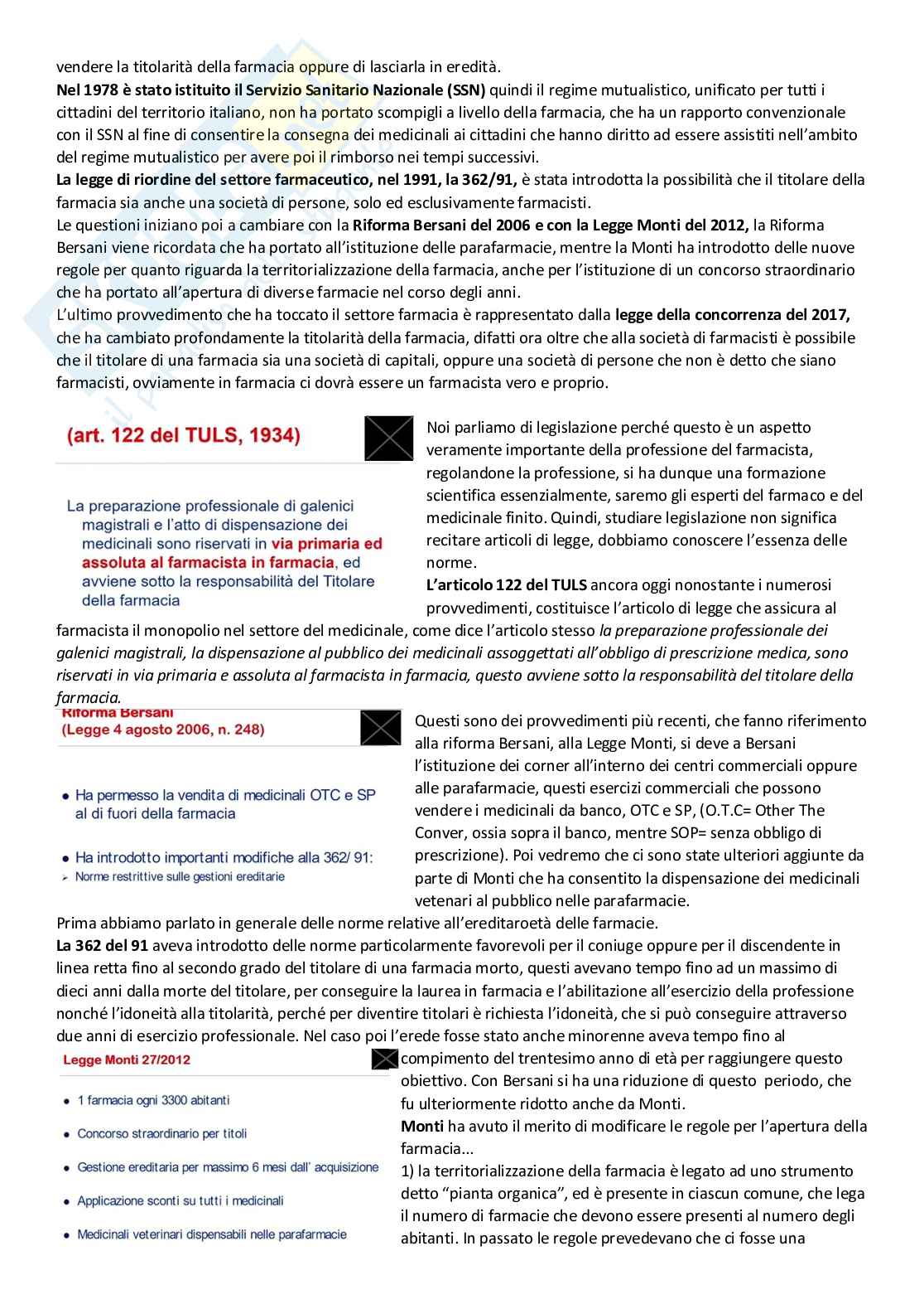 Tecnologia, socioeconomia e legislazione farmaceutiche 1 - parte 6 Pag. 2