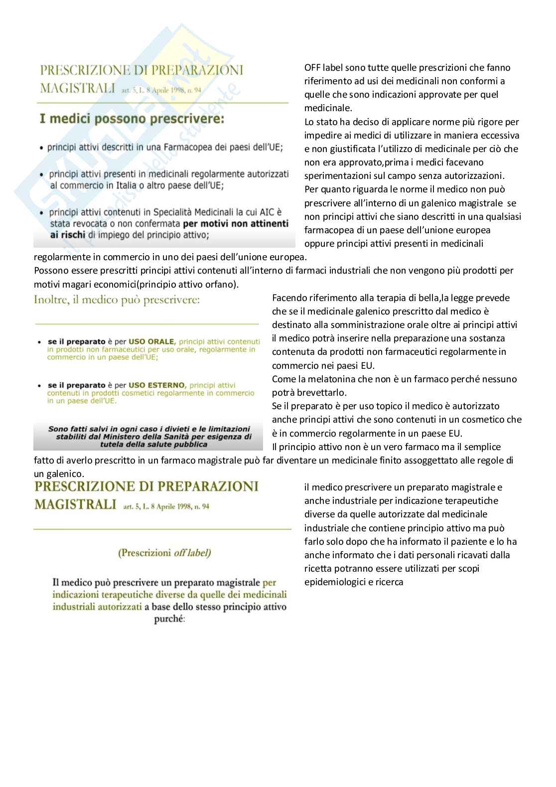 Tecnologia, socioeconomia e legislazione farmaceutiche 1 - parte 6 Pag. 26