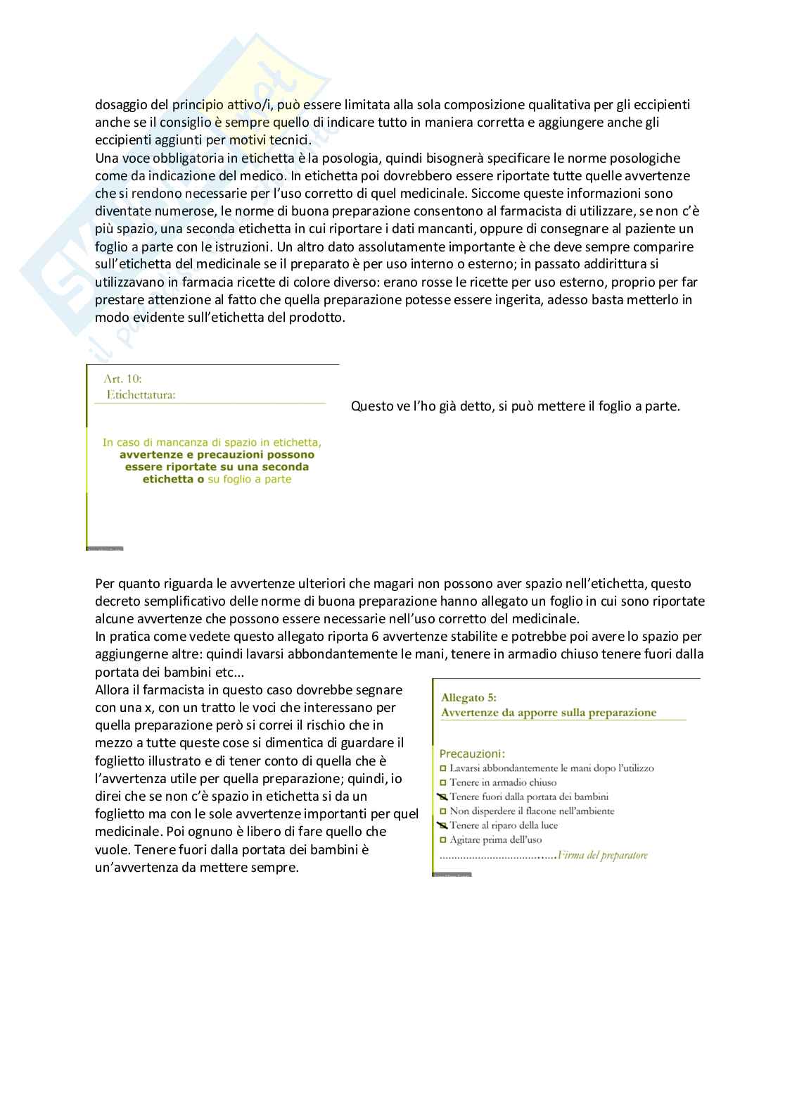 Tecnologia, socioeconomia e legislazione farmaceutiche 1 - parte 6 Pag. 36
