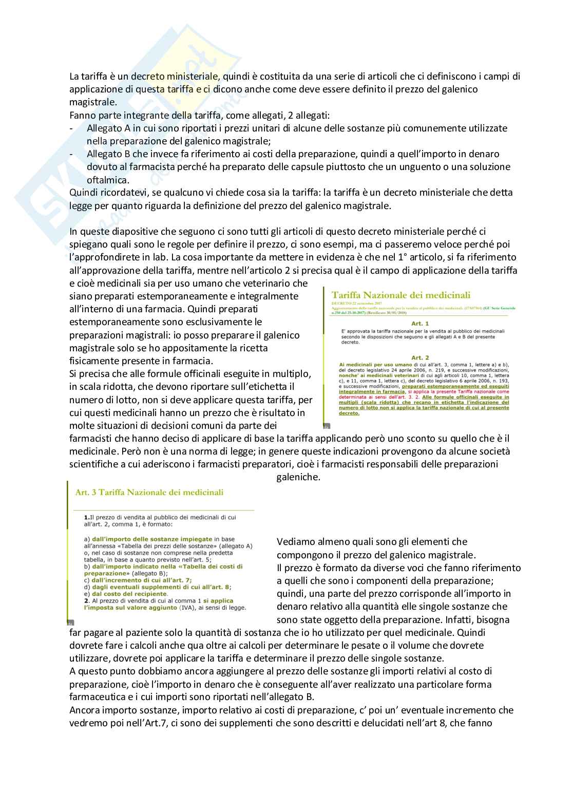 Tecnologia, socioeconomia e legislazione farmaceutiche 1 - parte 6 Pag. 41