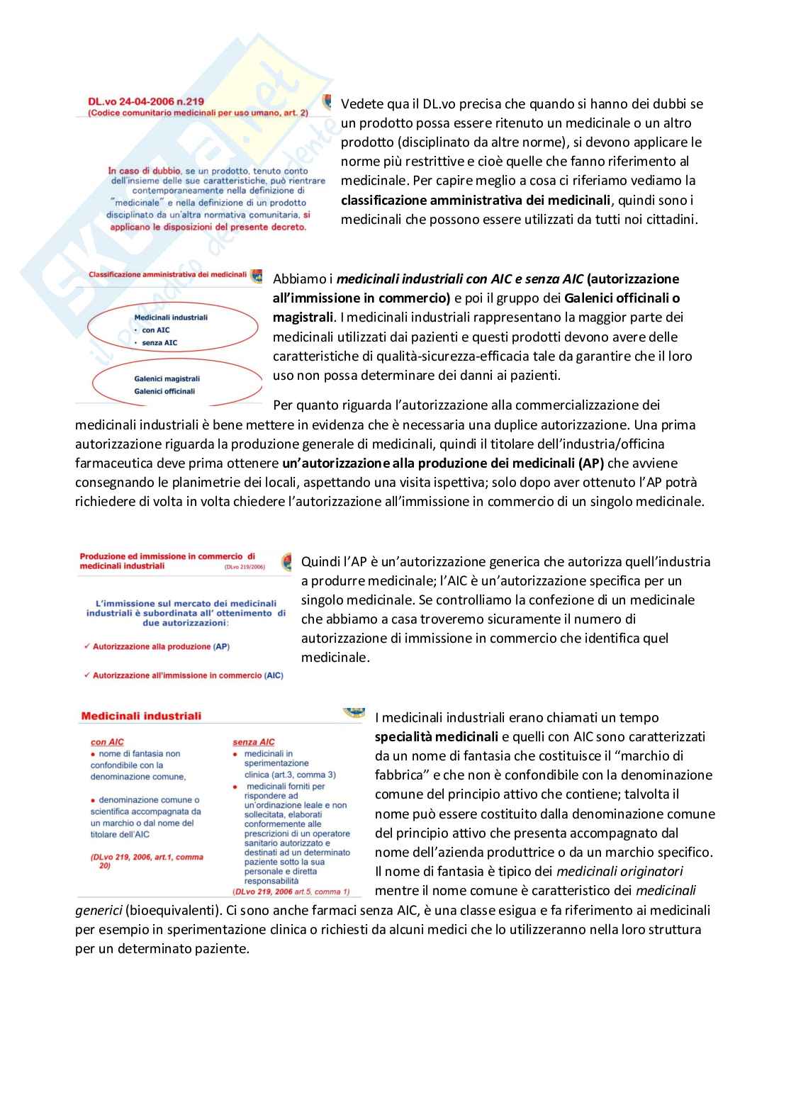 Tecnologia, socioeconomia e legislazione farmaceutiche 1 - parte 6 Pag. 71