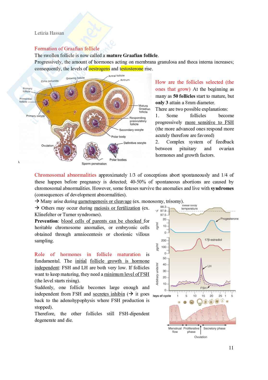 Riassunto esame Embriologia, Prof. Castagneti Lara, libro consigliato Carlson, Bruce M. Carlson Pag. 11