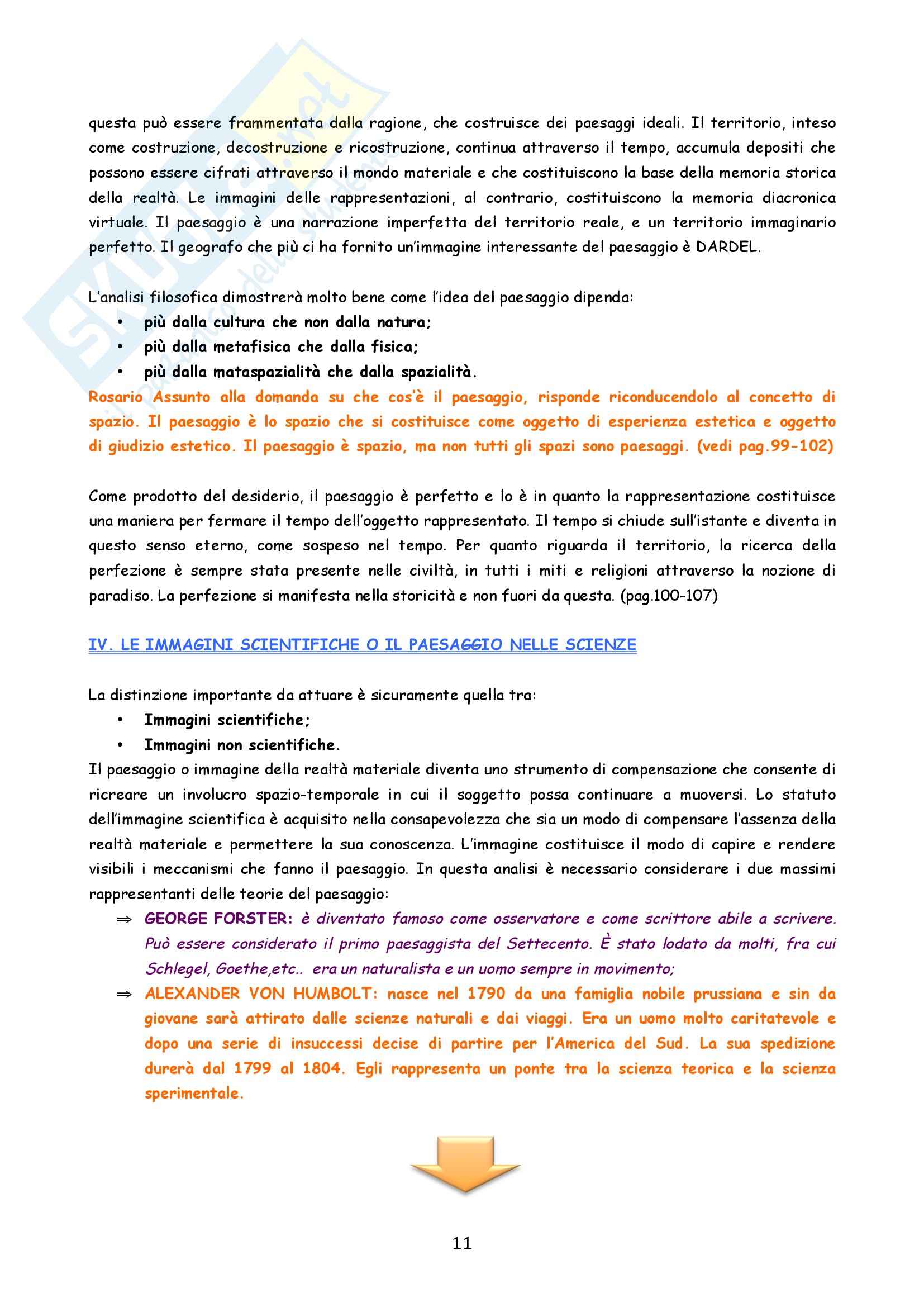 Riassunto esame Geografia, prof. Micelli, libro consigliato Dalla Nostalgia del Territorio al Desiderio del Paesaggio, Raffestin Pag. 11