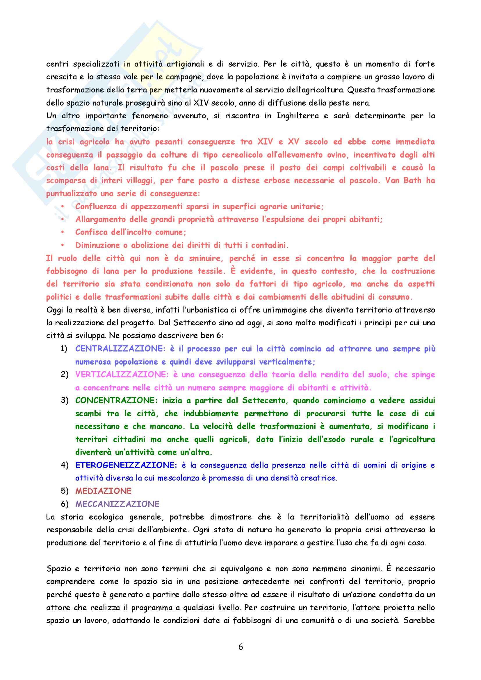 Riassunto esame Geografia, prof. Micelli, libro consigliato Dalla Nostalgia del Territorio al Desiderio del Paesaggio, Raffestin Pag. 6