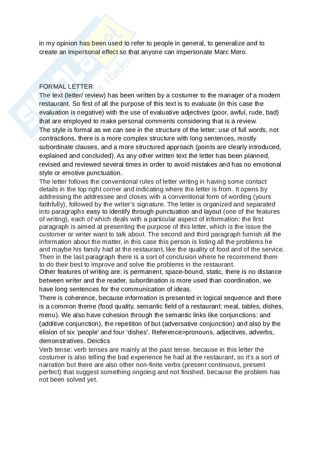 Appunti di inglese 2B per esonero  Pag. 2