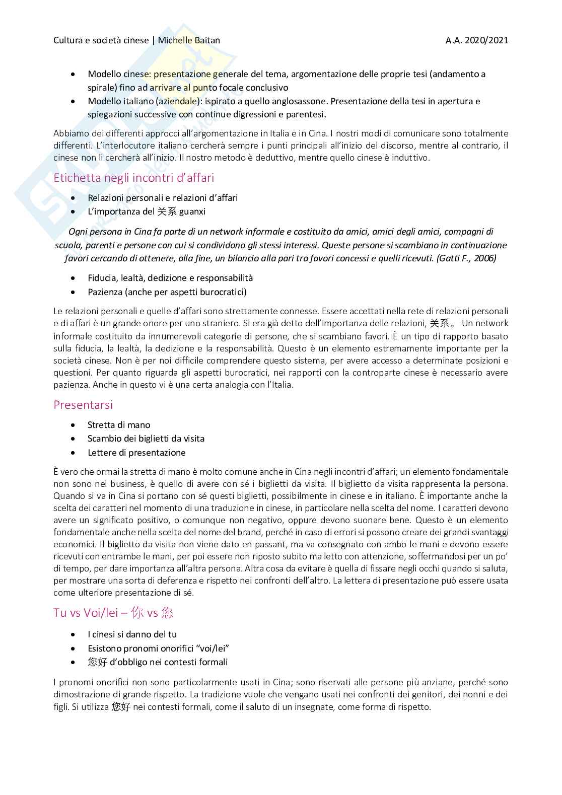 Cultura e società cinese Pag. 61