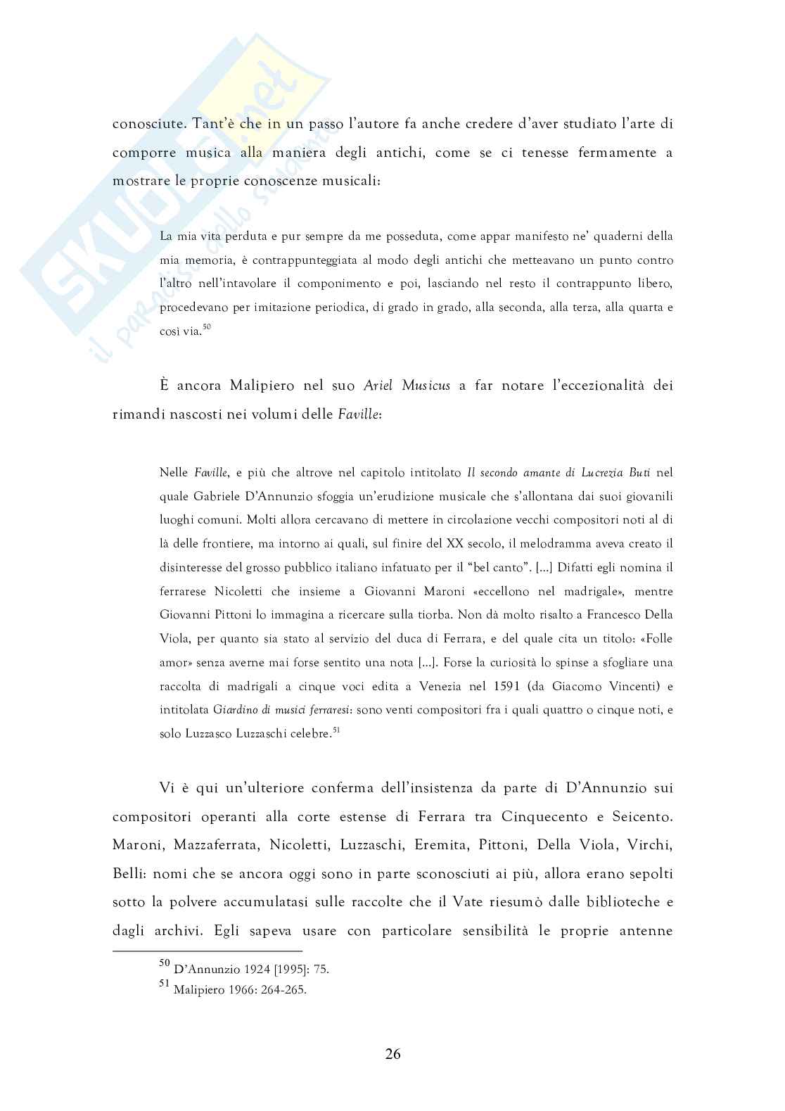 D'Annunzio e l'antica tradizione musicale italiana Pag. 26