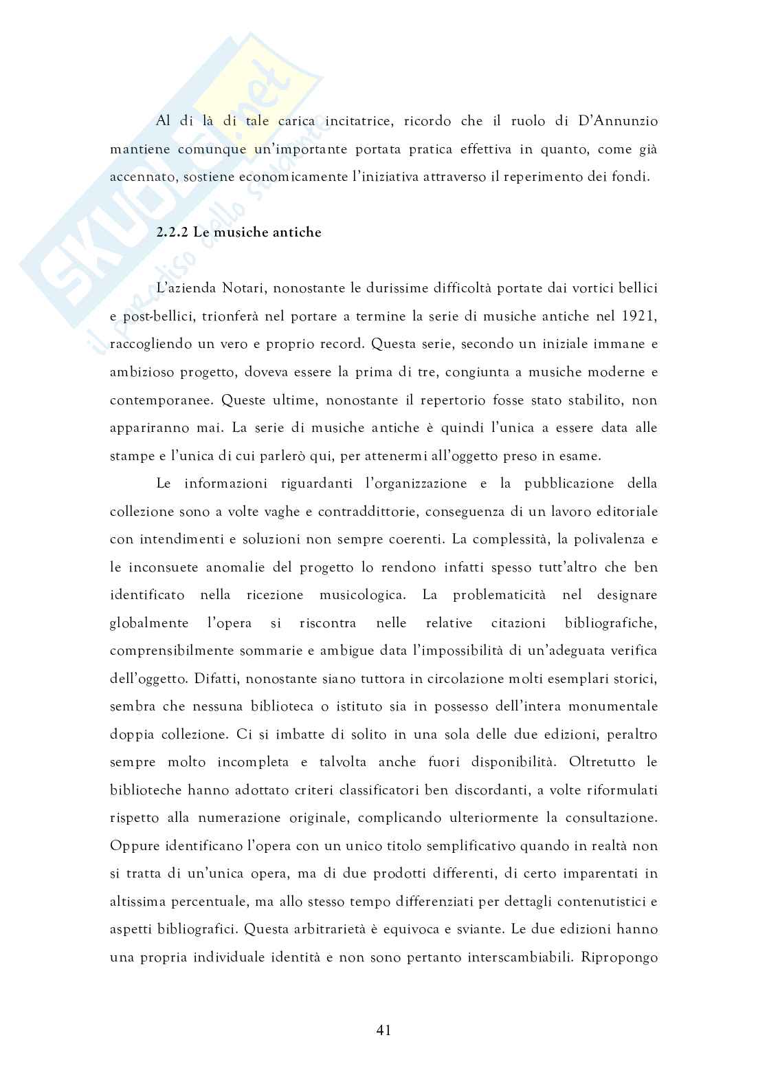 D'Annunzio e l'antica tradizione musicale italiana Pag. 41