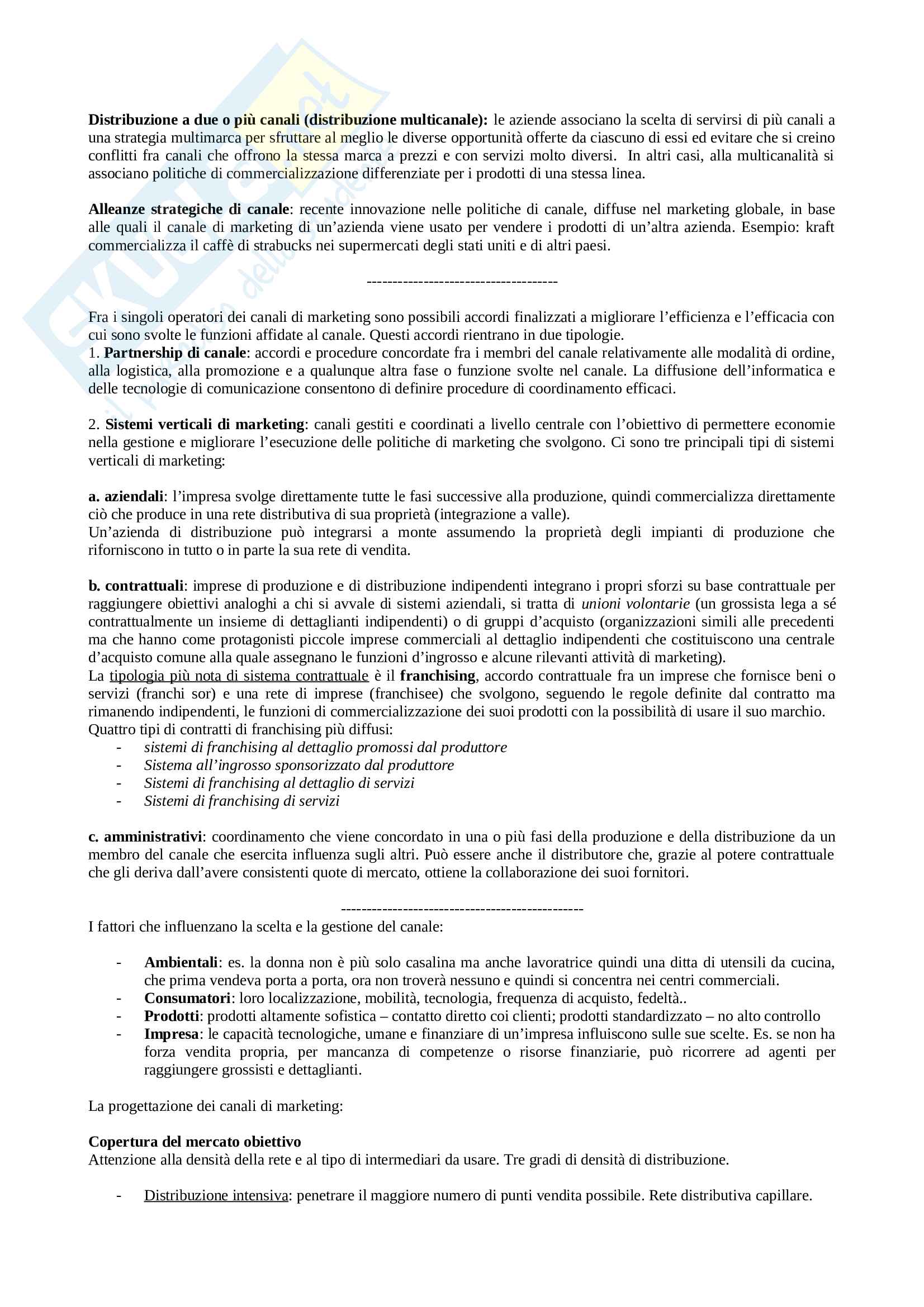 Riassunto esame Marketing, prof. Fornari, libro consigliato Marketing, Kering, Hartley, Rudelius Pag. 31
