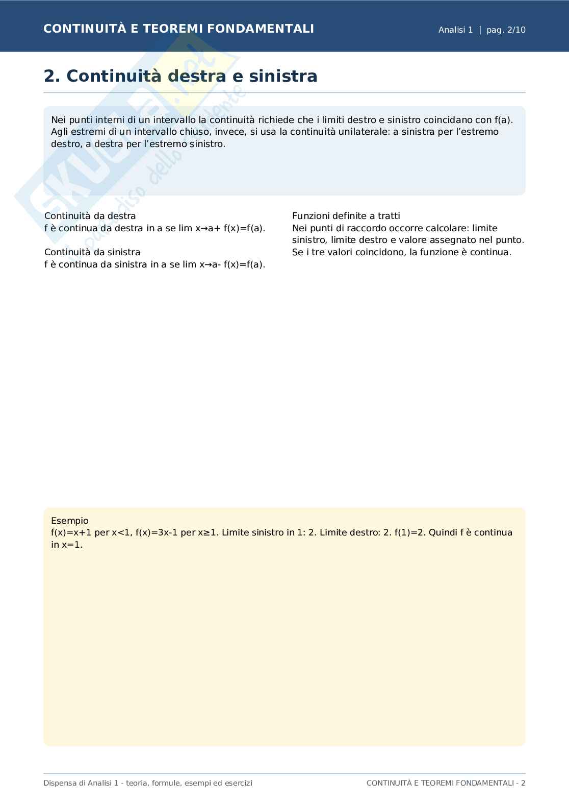 Analisi 1 Pag. 2