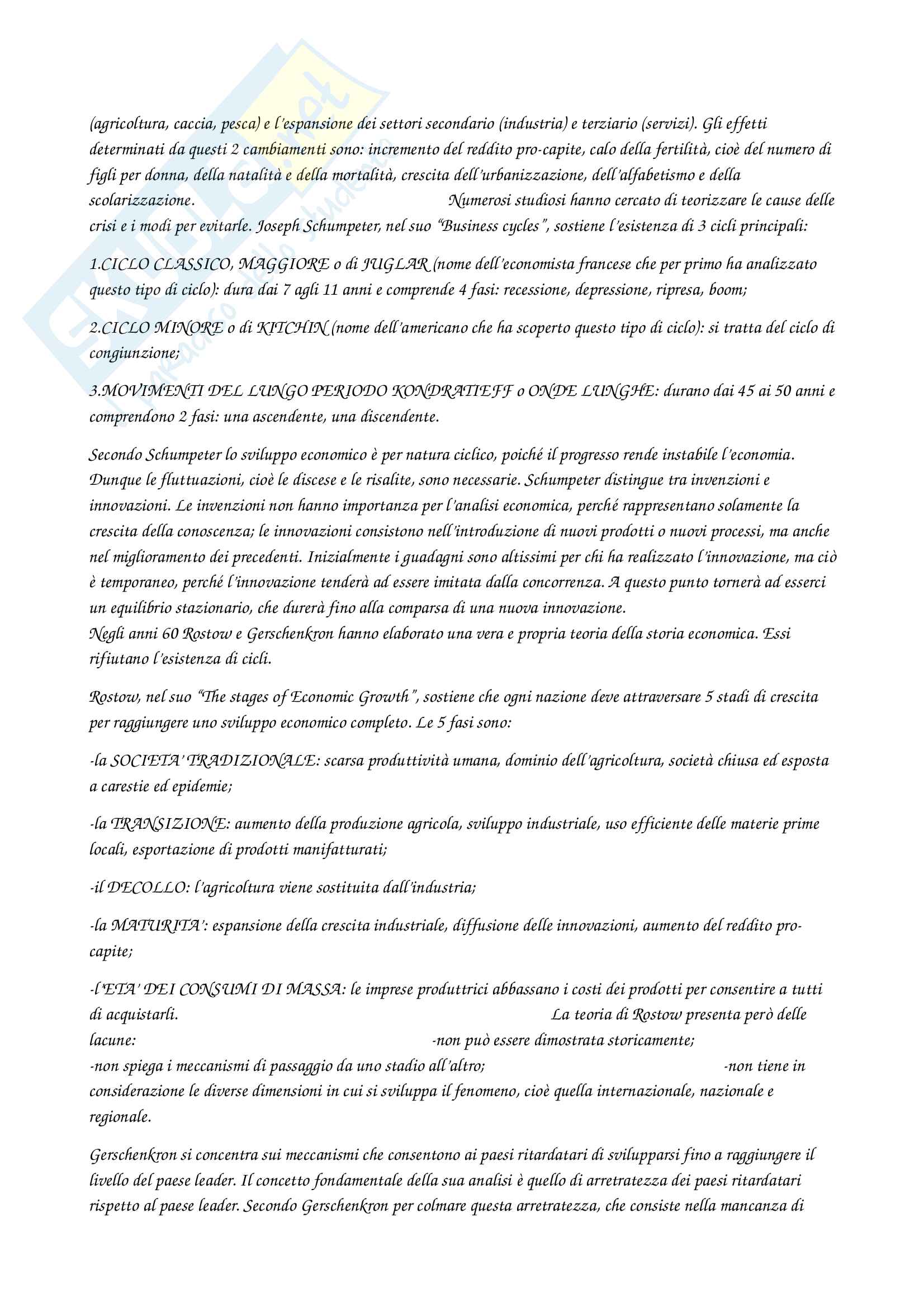 Riassunto esame di storia economica, prof. Mario Taccolini, libro consigliato "Dall'espansione allo sviluppo - Una storia economica d'impresa", 2011, P.Massa, G.Bracco, A.Guenzi, J.A.Davis, G.L.Fontana, A.Carreras Pag. 2