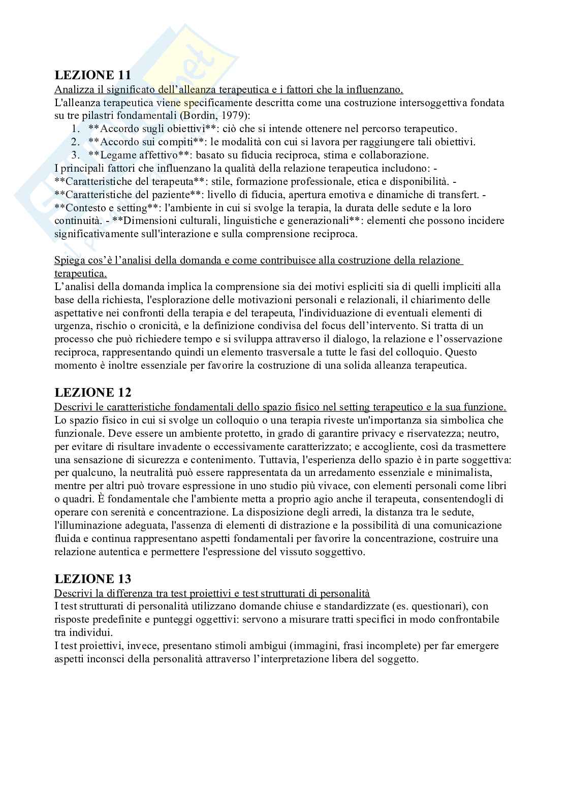 Psicologia Clinica - Paniere compilato Pag. 81