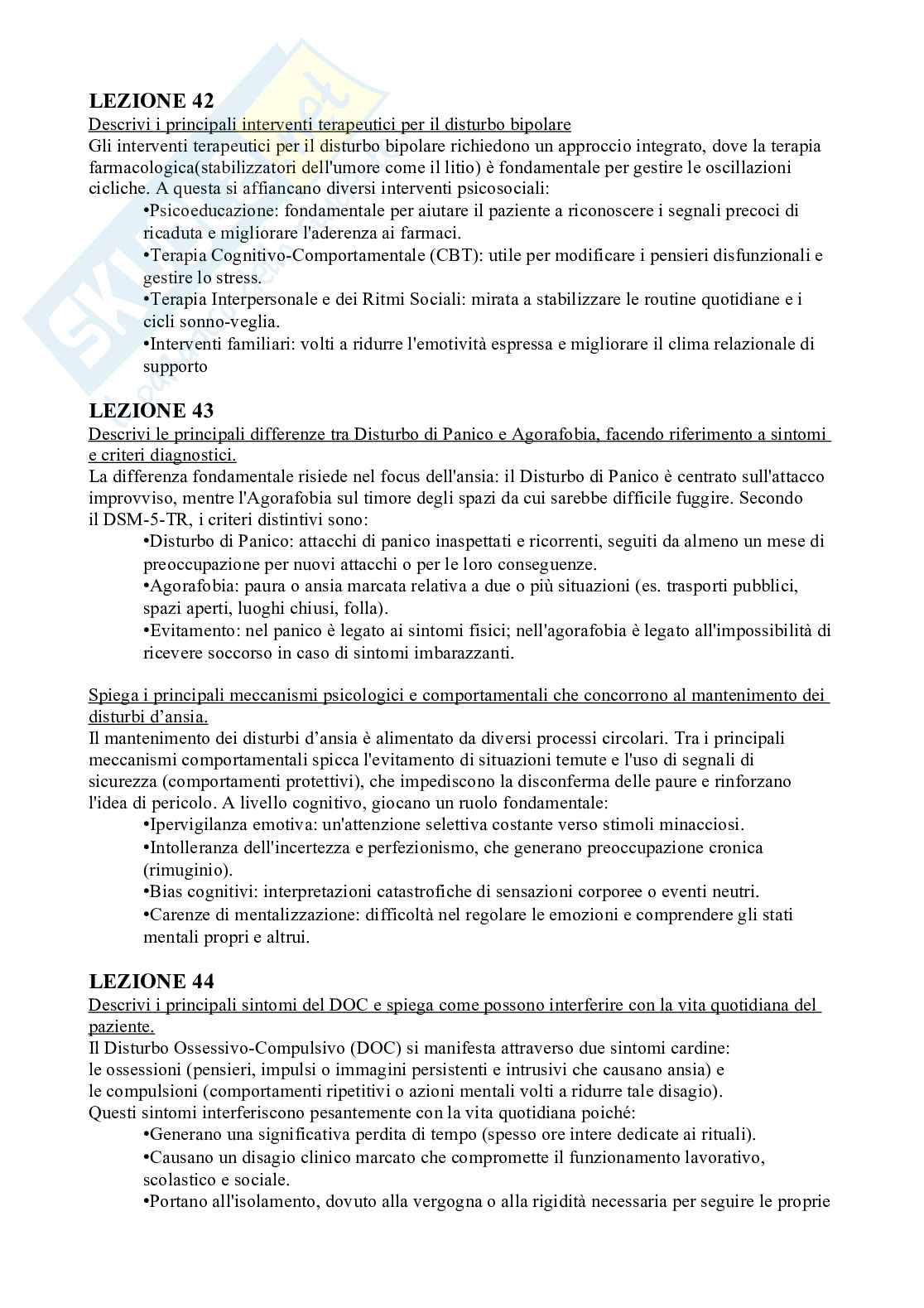 Psicologia Clinica - Paniere compilato Pag. 91