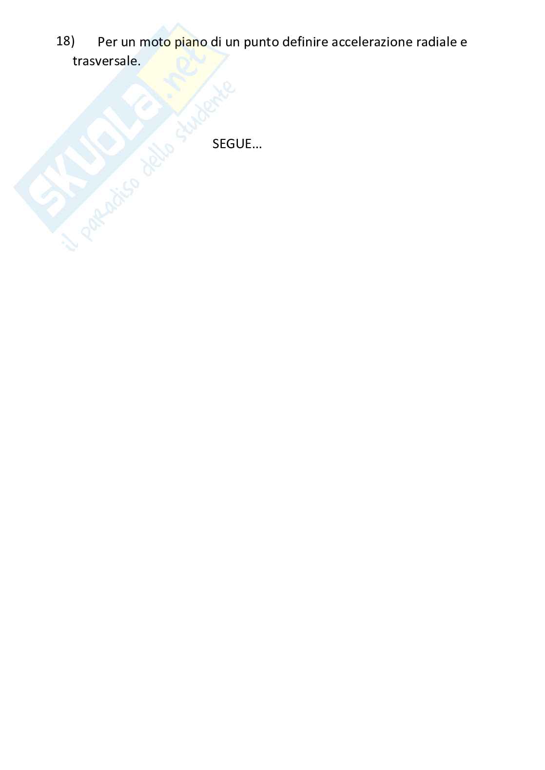 Domande scritto Elementi di meccanica Pag. 16