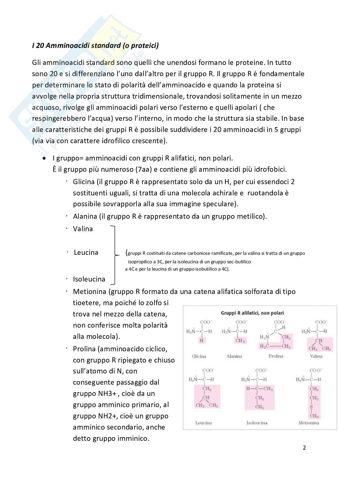 Biochimica II Pag. 2