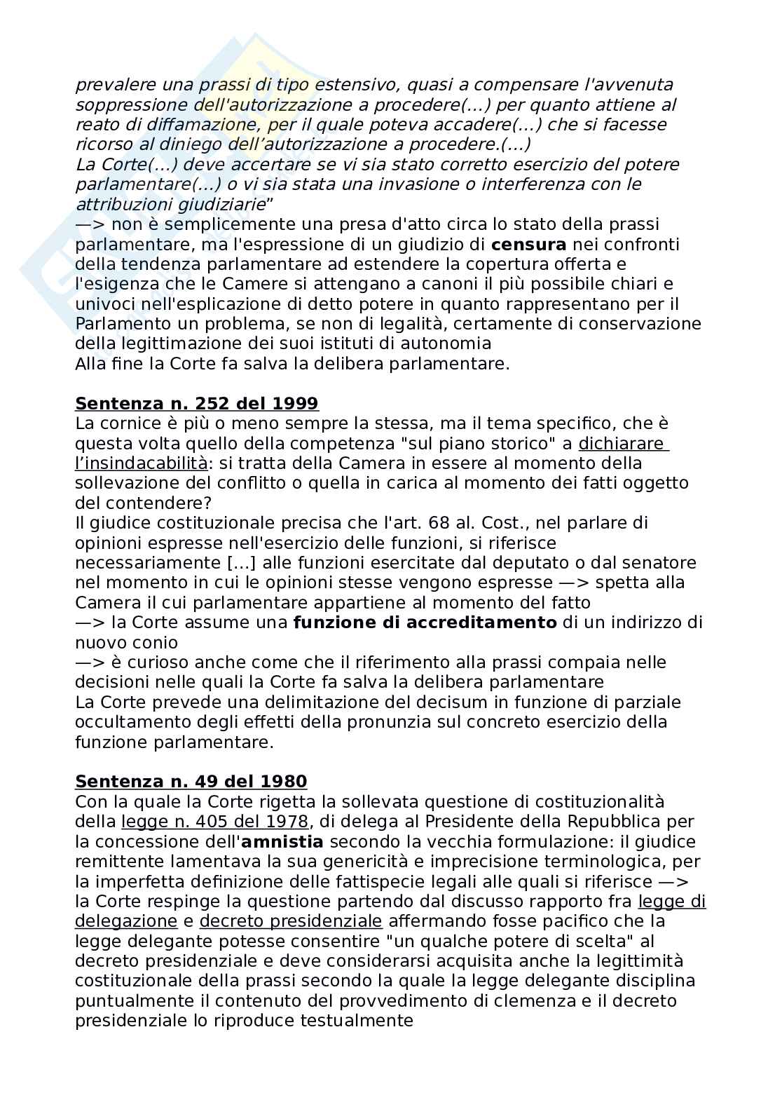 Riassunto esame Diritto costituzionale, Prof. Carnevale Paolo, libro consigliato A corte...così fan tutti?, Carnevale Pag. 11