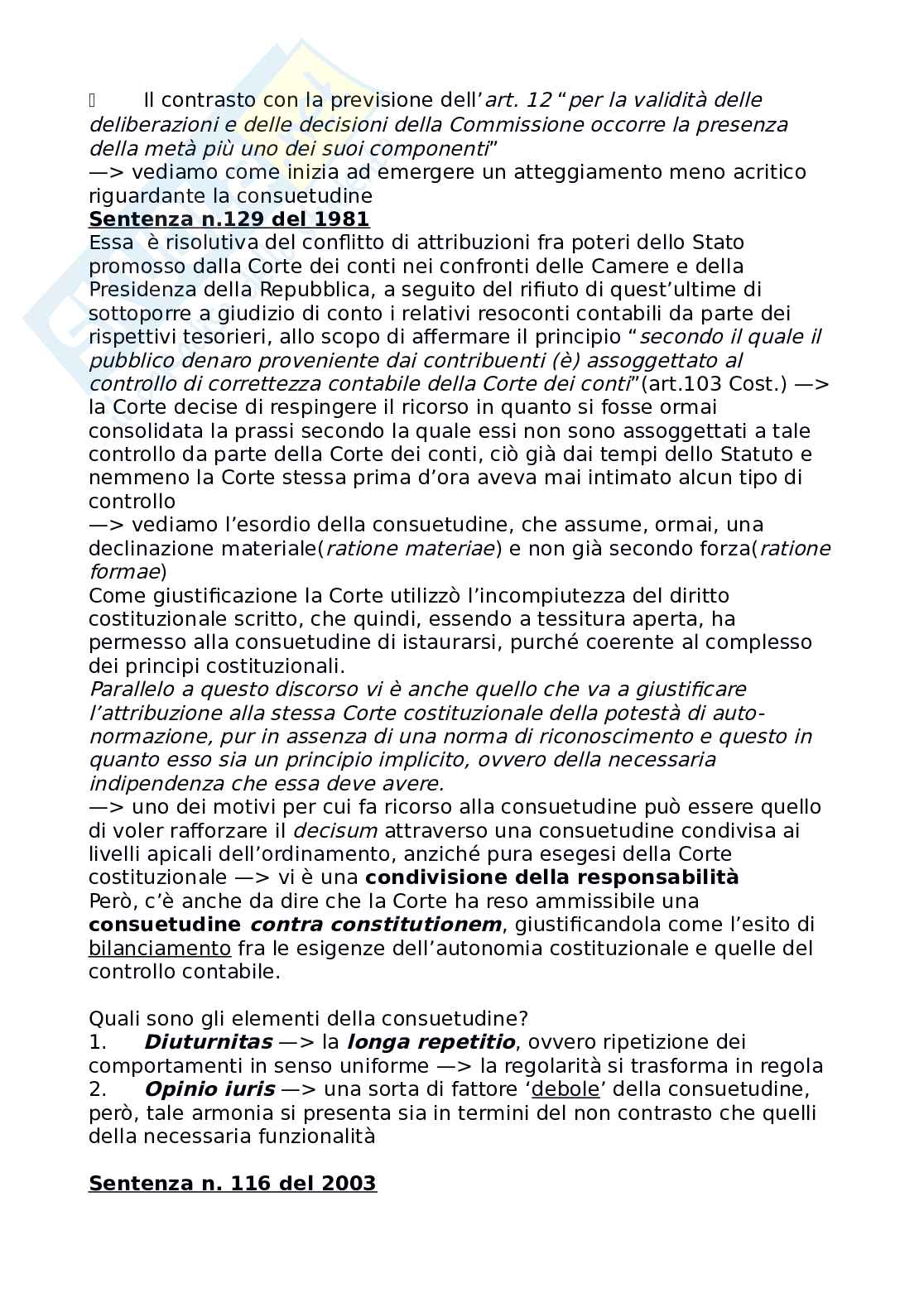 Riassunto esame Diritto costituzionale, Prof. Carnevale Paolo, libro consigliato A corte...così fan tutti?, Carnevale Pag. 2