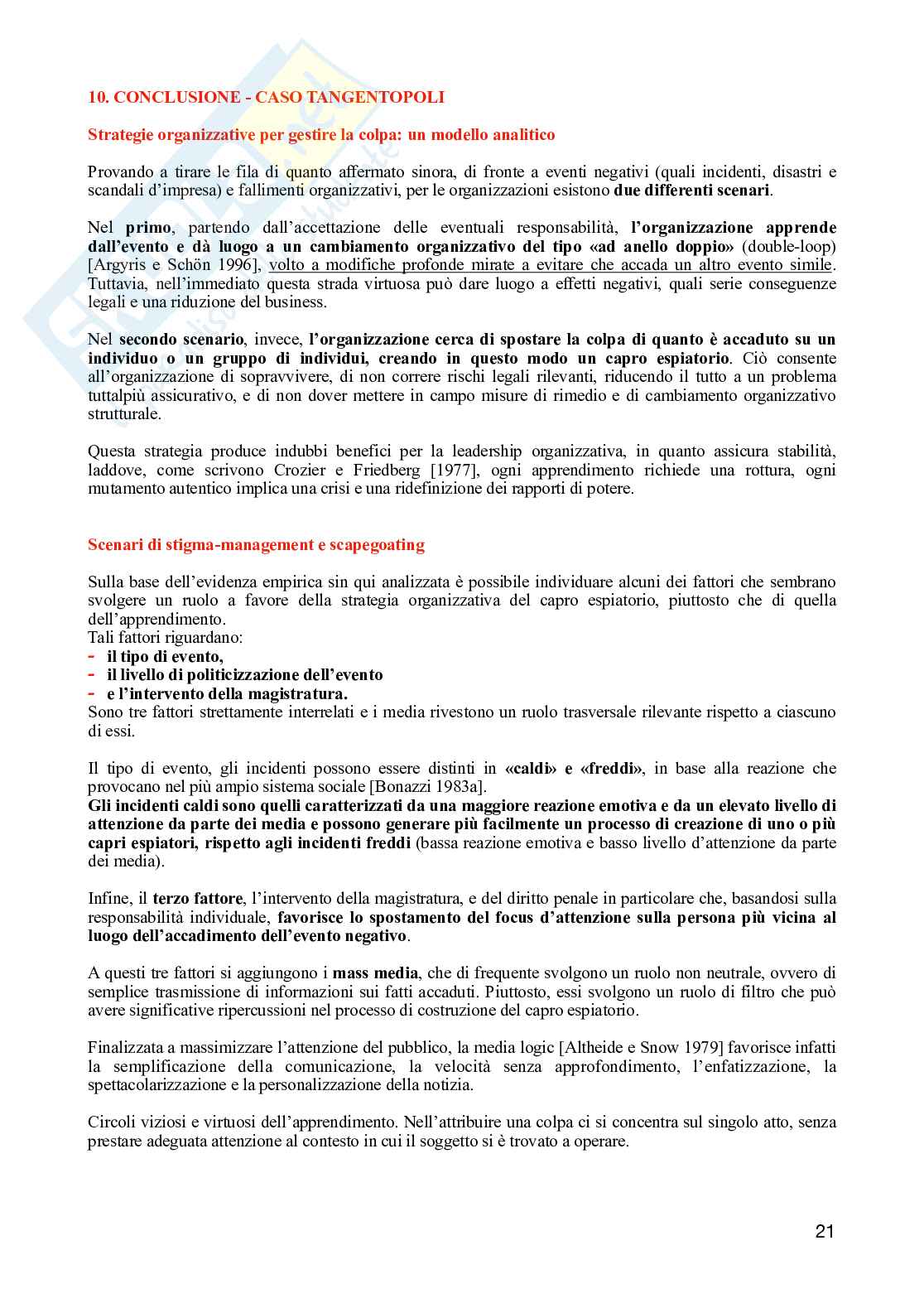 Riassunto esame Diritto penale II, Prof. De sena Pasquale, libro consigliato Trovare il colpevole , Catino Pag. 21