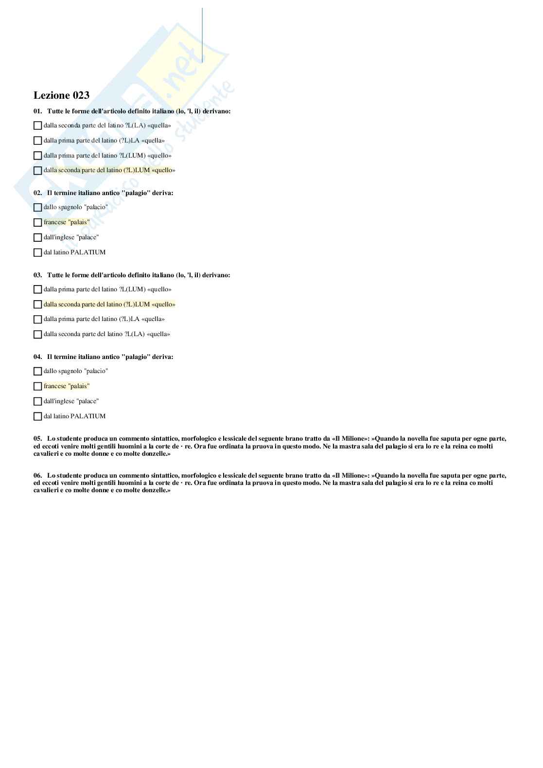 Paniere Filologia e linguistica romanza 3 Pag. 36