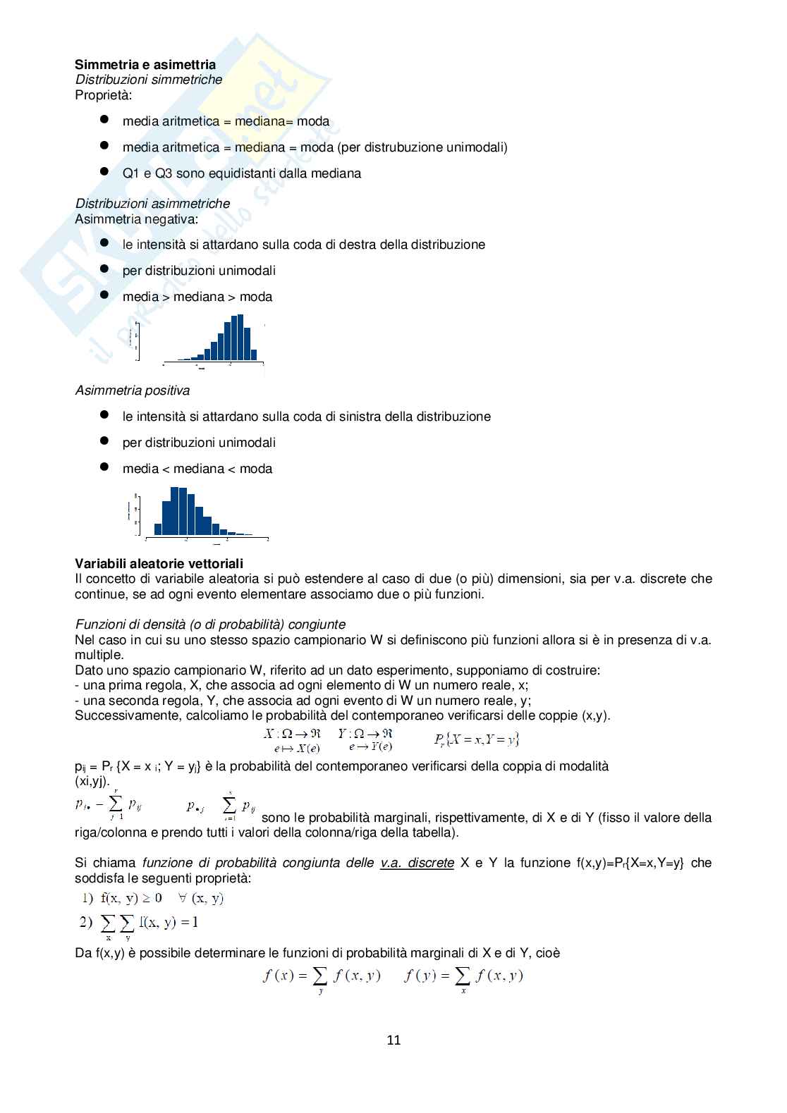 Metodi Statistici per la Bioingegneria Pag. 11