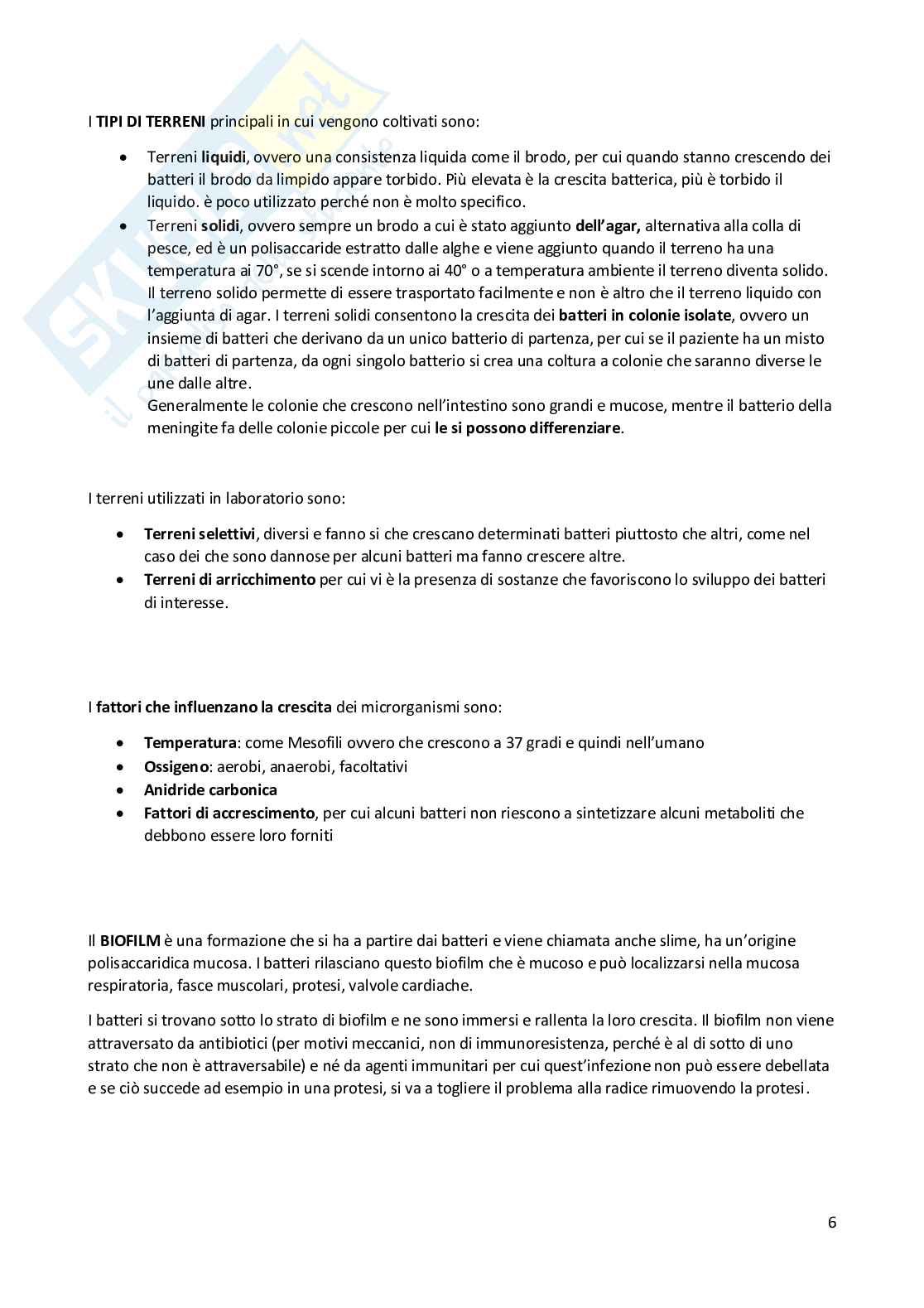 Infermieristica- Microbiologia generale e clinica Pag. 6