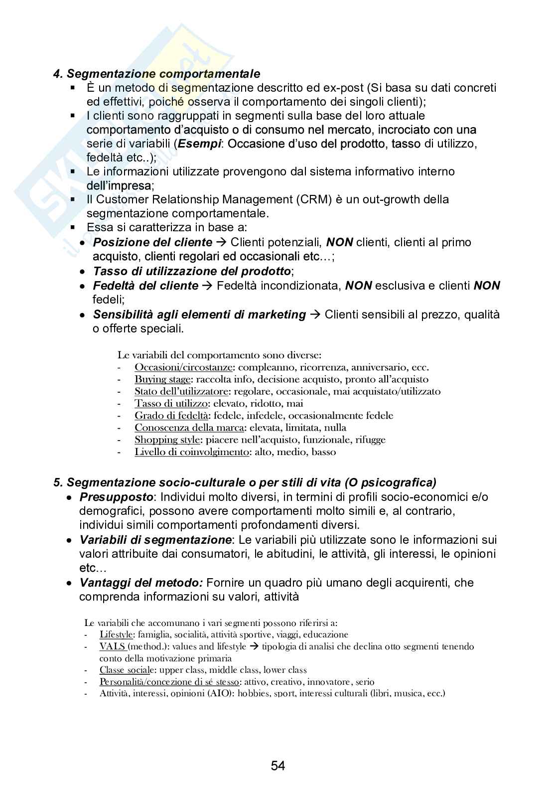 Appunti di Marketing I Pag. 56