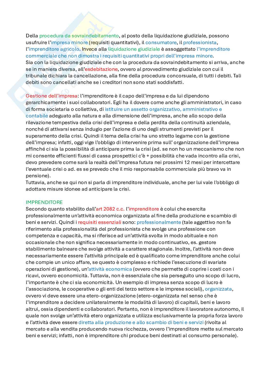 Diritto commerciale - Appunti completi per esame  Pag. 2