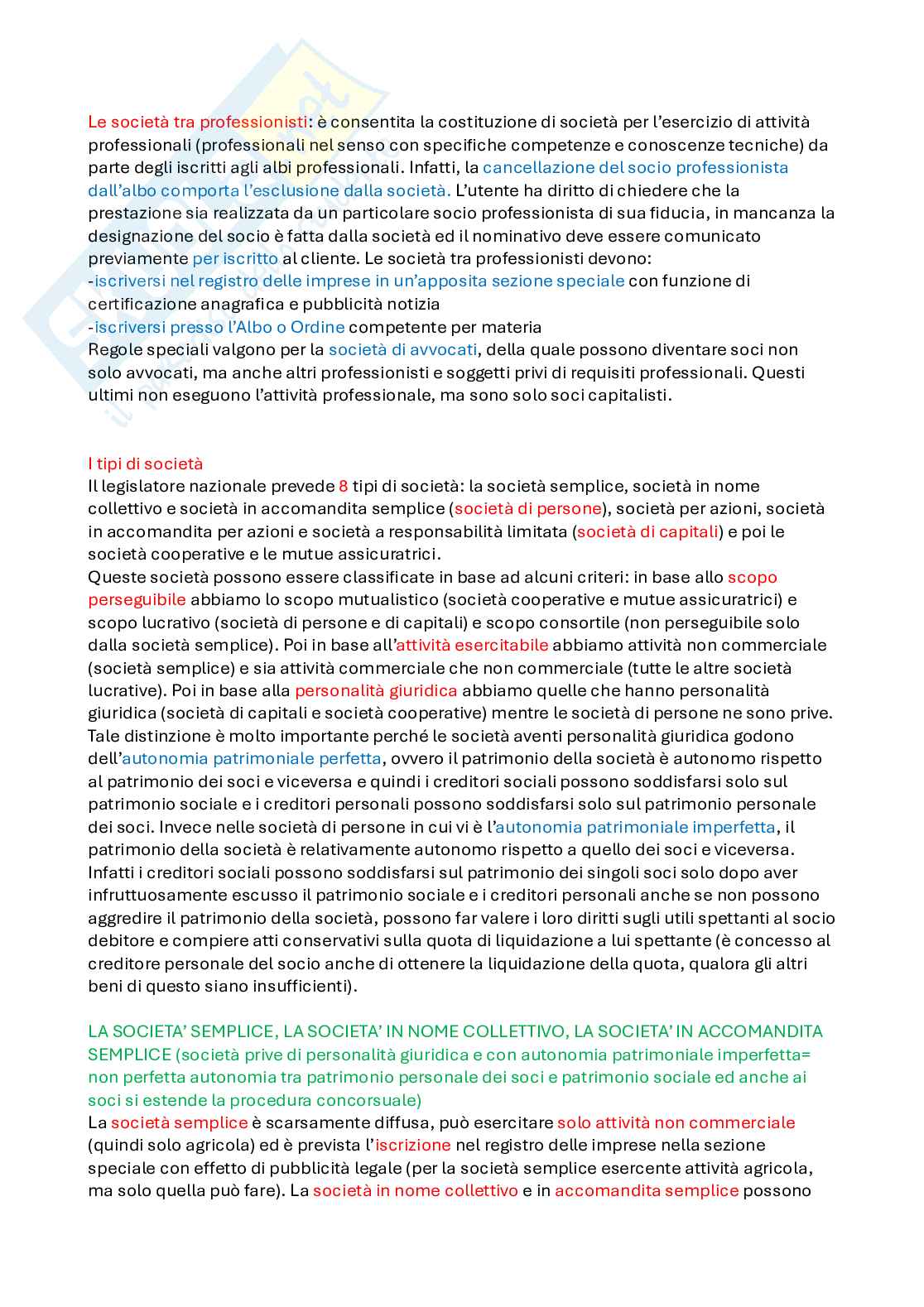 Diritto commerciale - Appunti completi per esame  Pag. 21