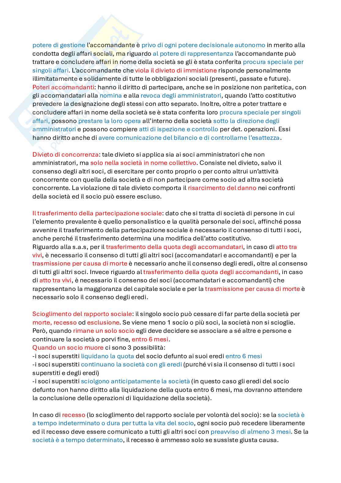 Diritto commerciale - Appunti completi per esame  Pag. 26