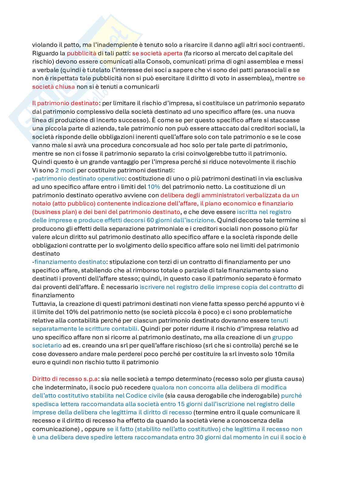 Diritto commerciale - Appunti completi per esame  Pag. 51