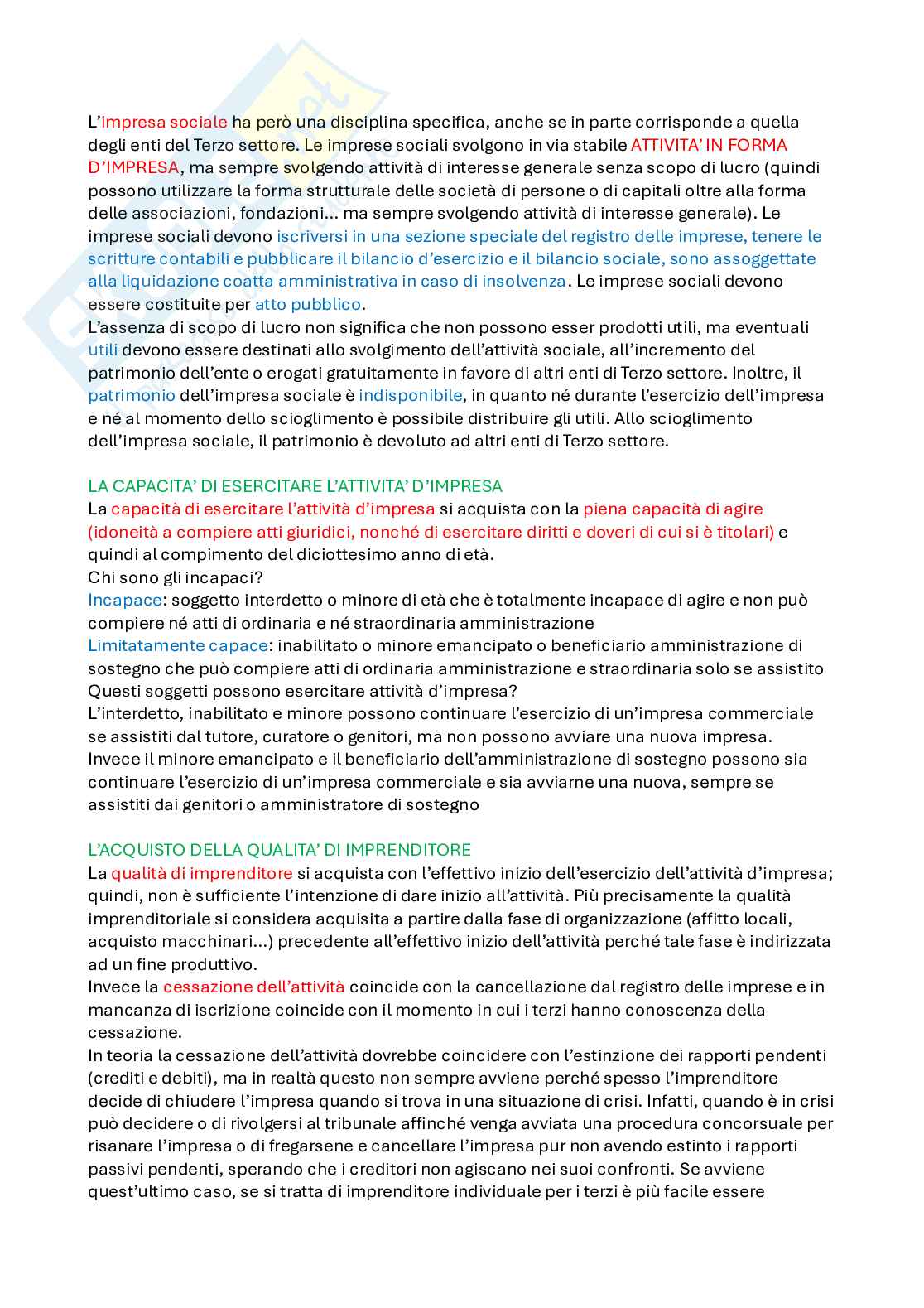 Diritto commerciale - Appunti completi per esame  Pag. 6