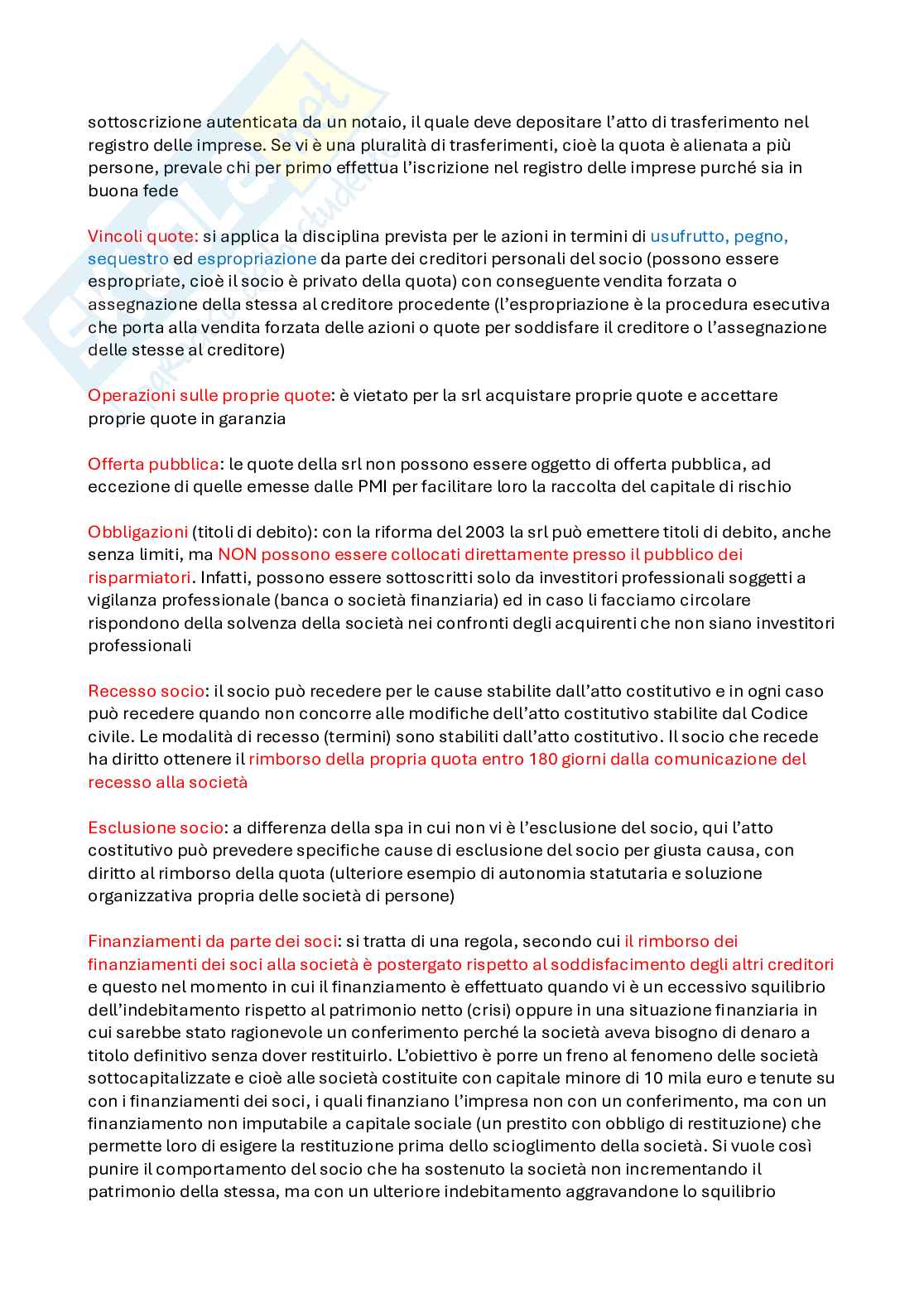 Diritto commerciale - Appunti completi per esame  Pag. 86