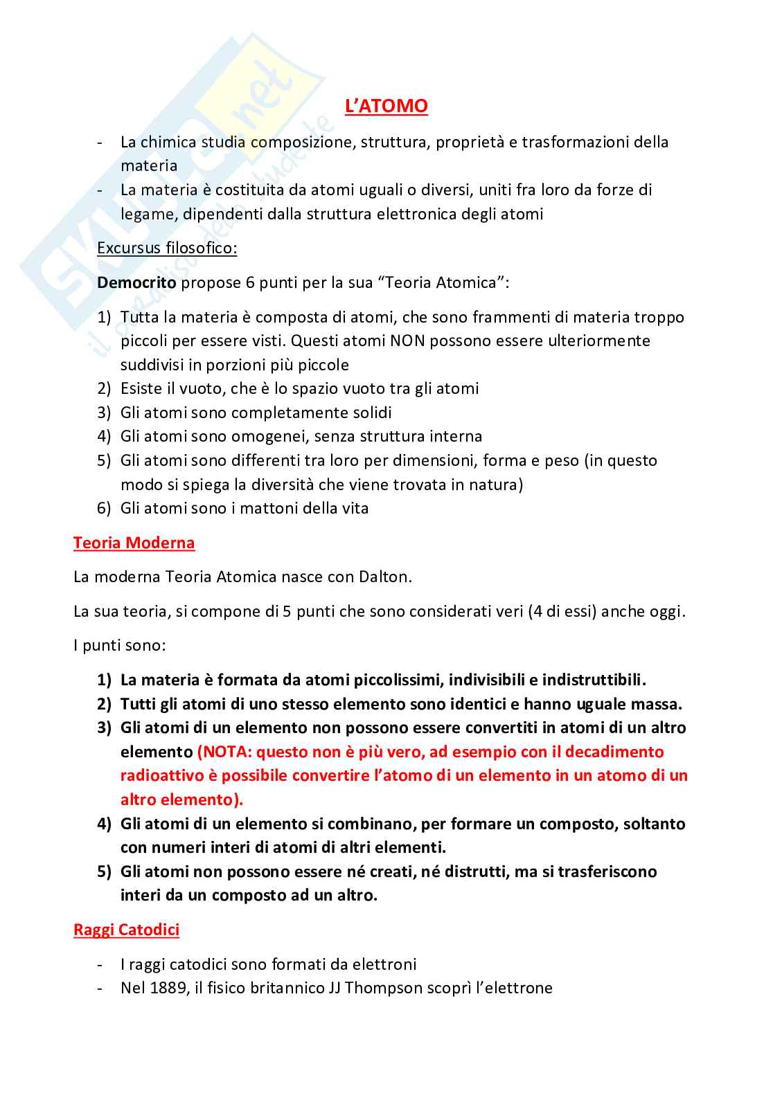 Appunti Chimica con esercizi svolti Pag. 1