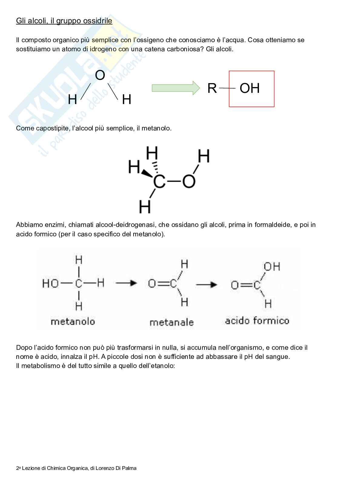 Reazioni Chimica Organica Schema Riassuntivo Pdf