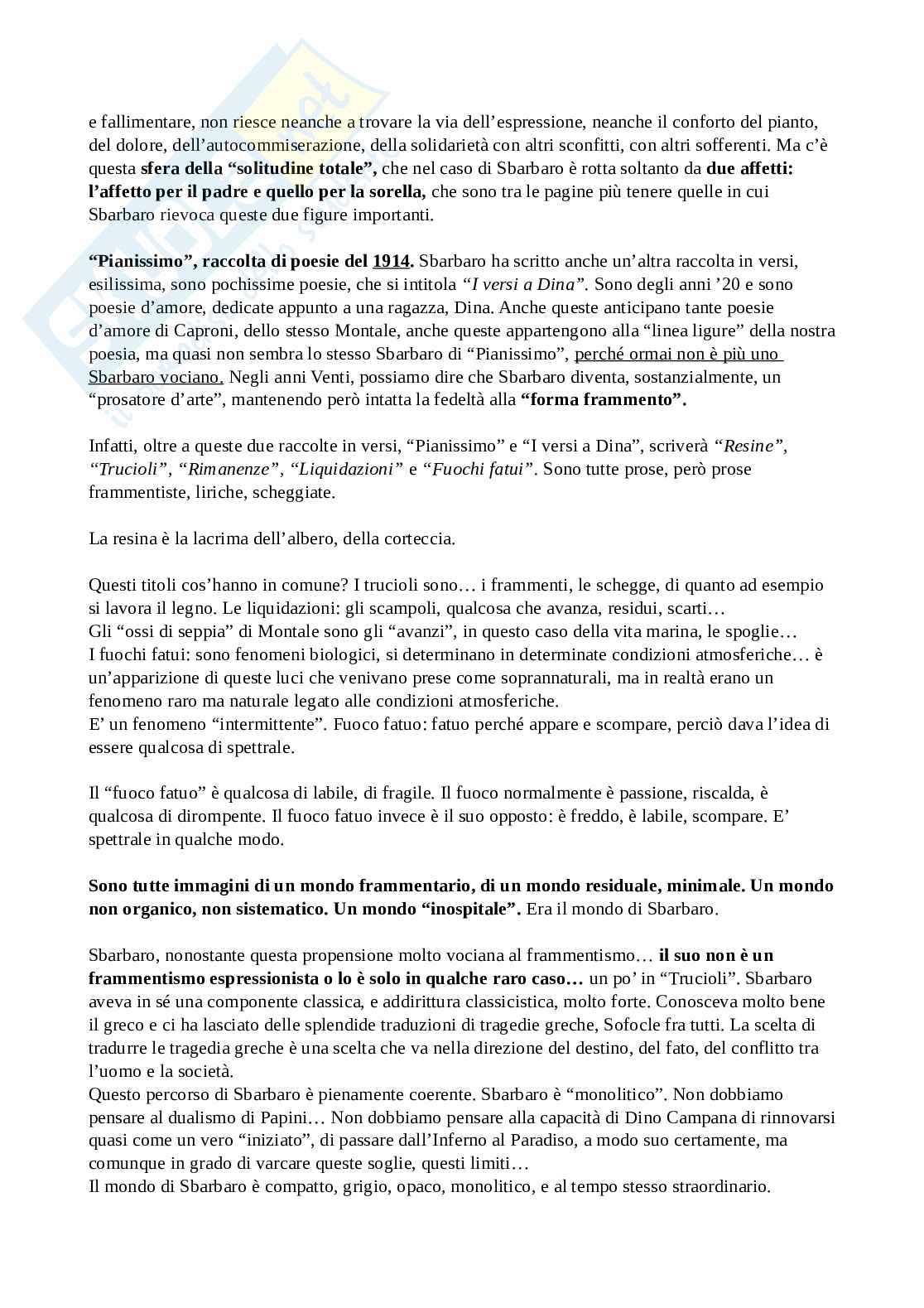 Camillo Sbarbaro e Pianissimo Pag. 2