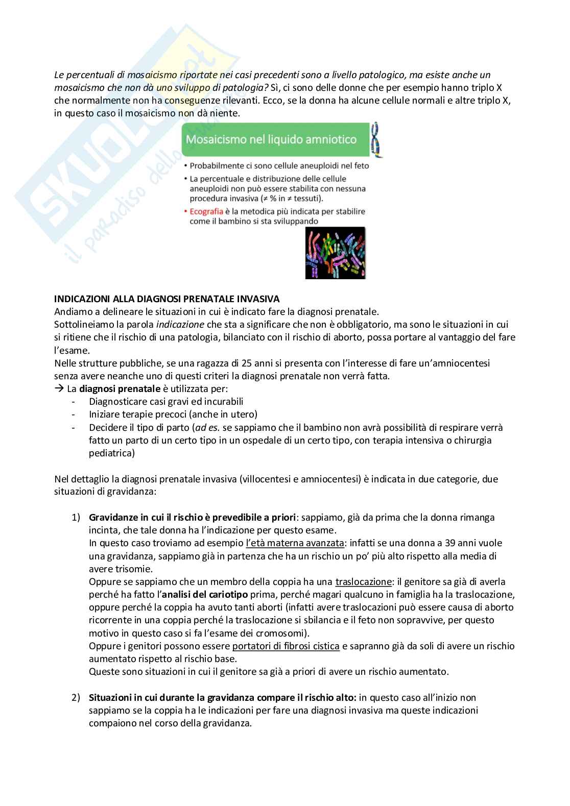 Schemi genetica II - parte I Pag. 71