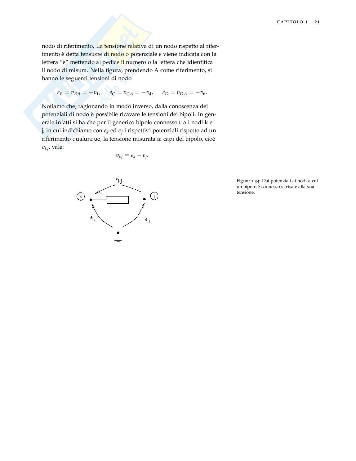 Introduzione al modello circuitale: Fondamenti di elettrotecnica Pag. 21