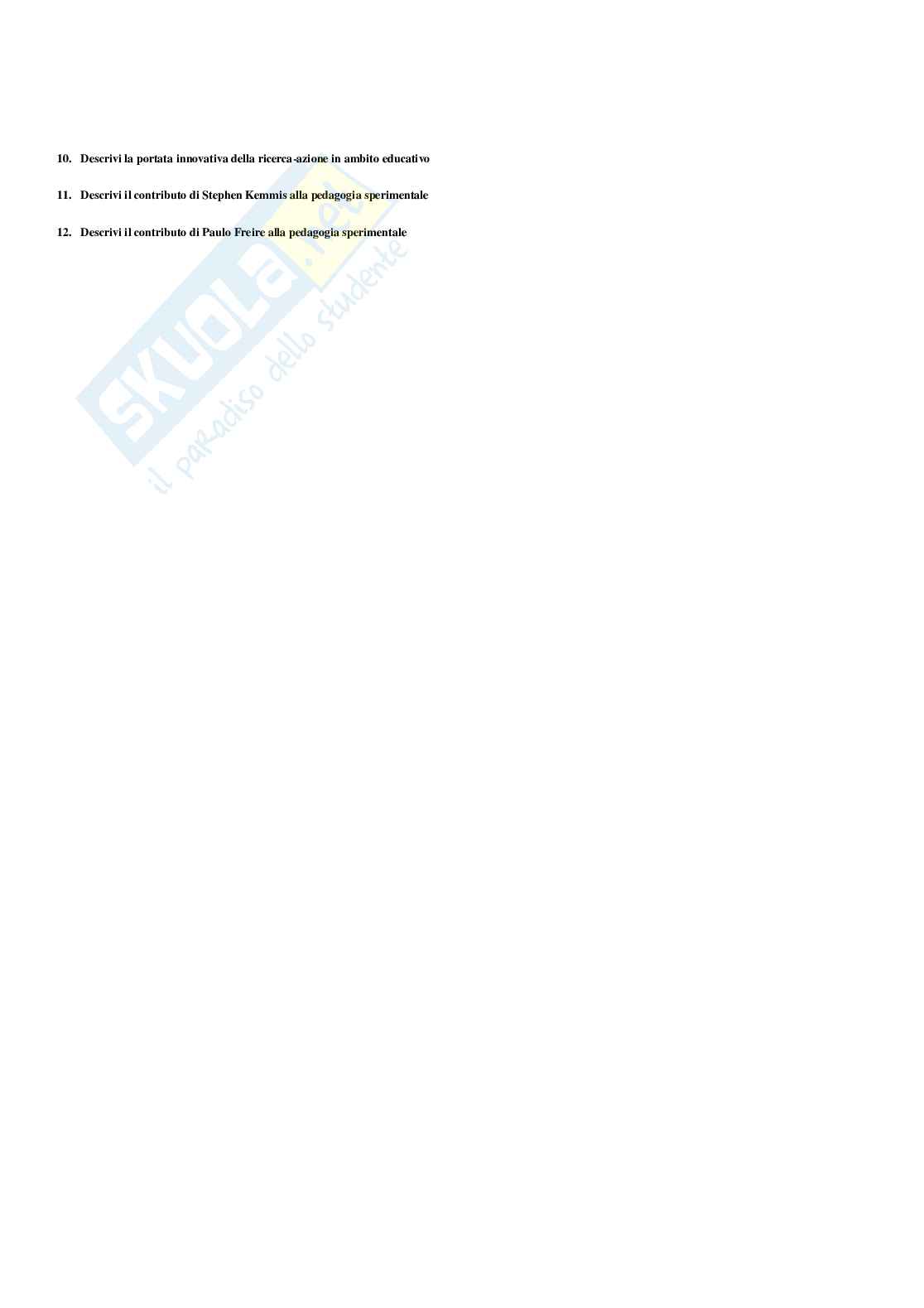 Paniere Pedagogia sperimentale - Risposte multiple - (2026) Pag. 16