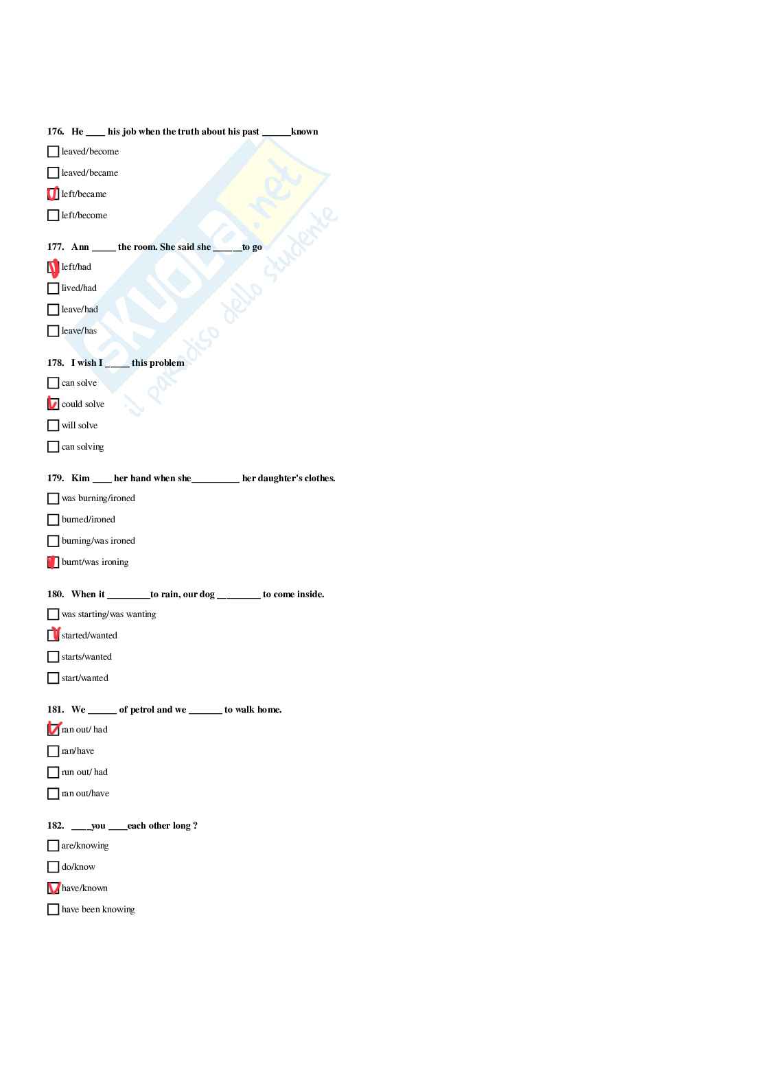 Paniere di Lingua inglese (2026) - Risposte Multiple Corrette Pag. 51