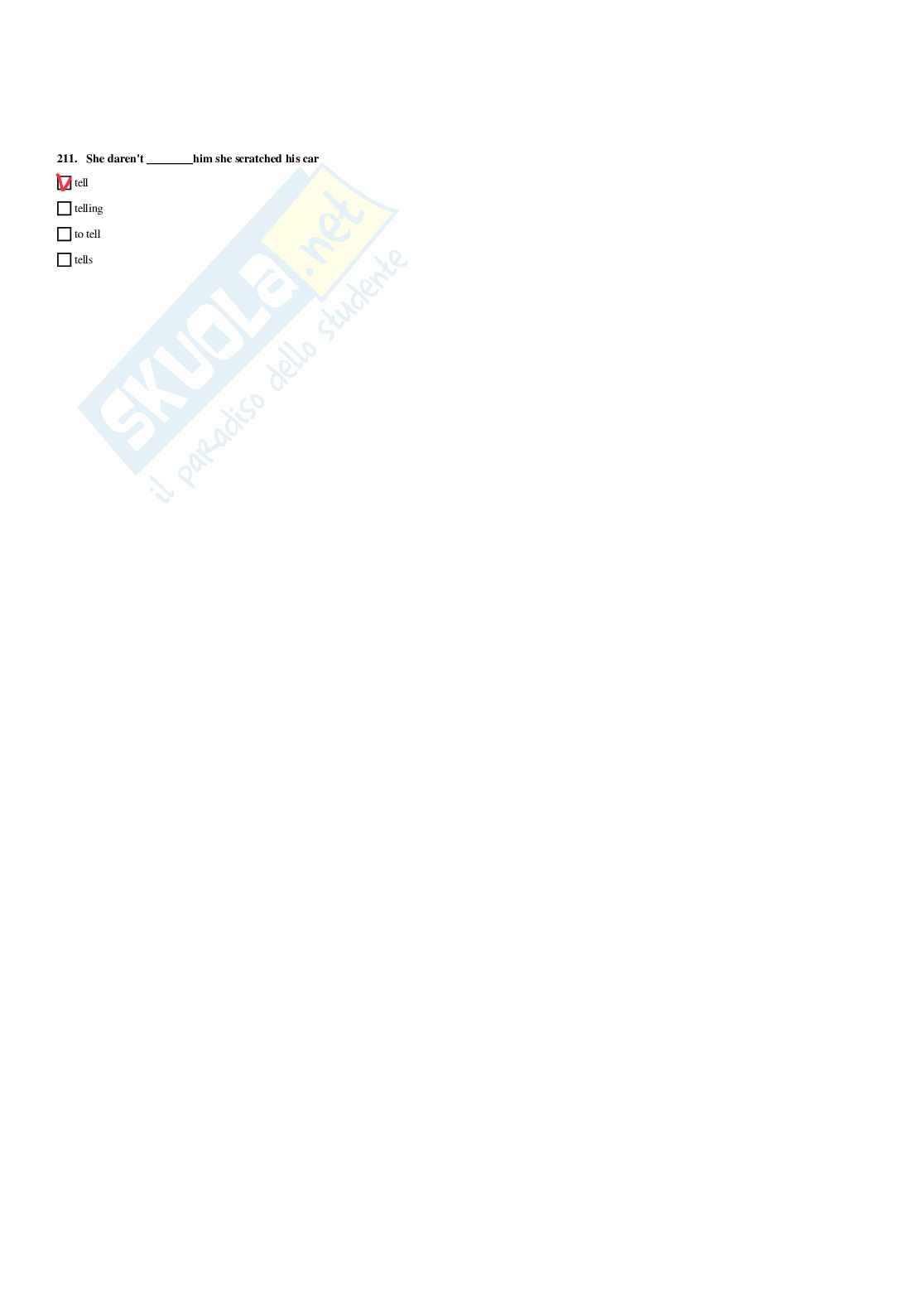 Paniere di Lingua inglese (2026) - Risposte Multiple Corrette Pag. 56