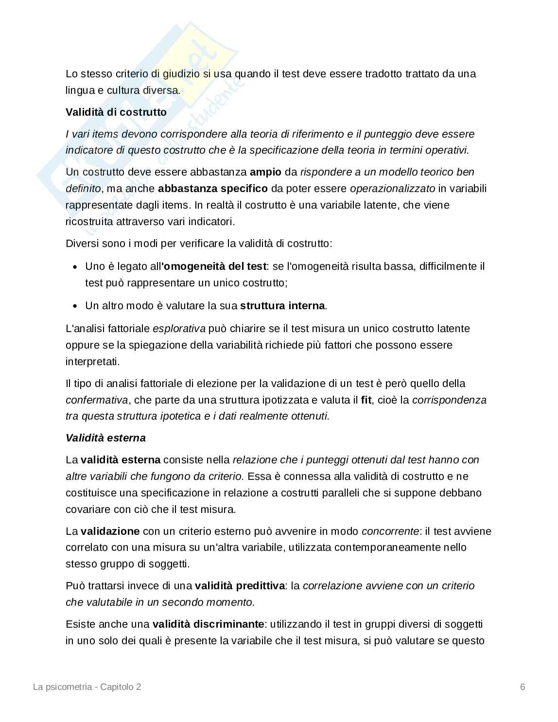 Riassunto esame Diagnostica psicologica, Prof. Castellano Sabrina, libro consigliato Misurare la mente - Capitoli 1,2 e 3, Santo Di Nuovo  Pag. 11