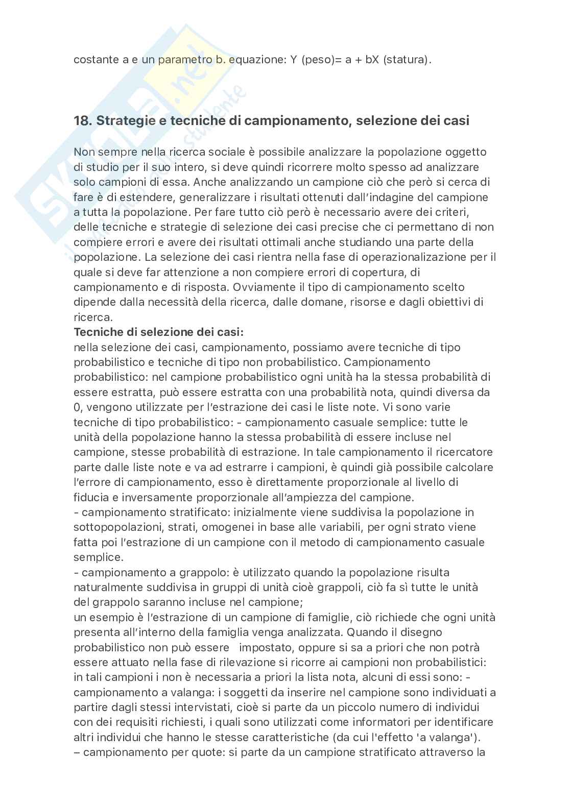 Domande e risposte esame Metodologia della ricerca sociale e analisi dei consumi Pag. 26